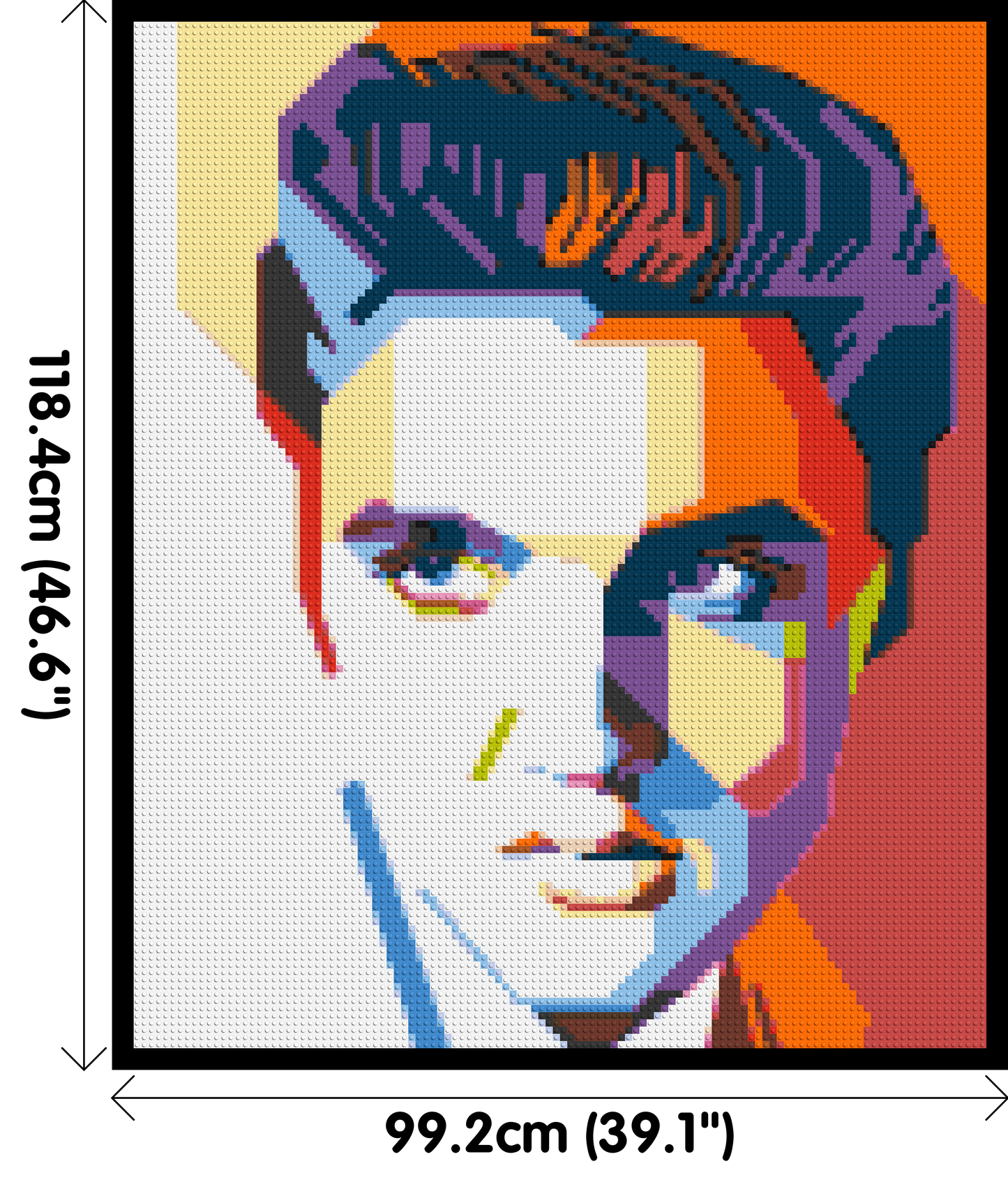 Elvis Presley - Brick Art Mosaic Kit 5x6 large