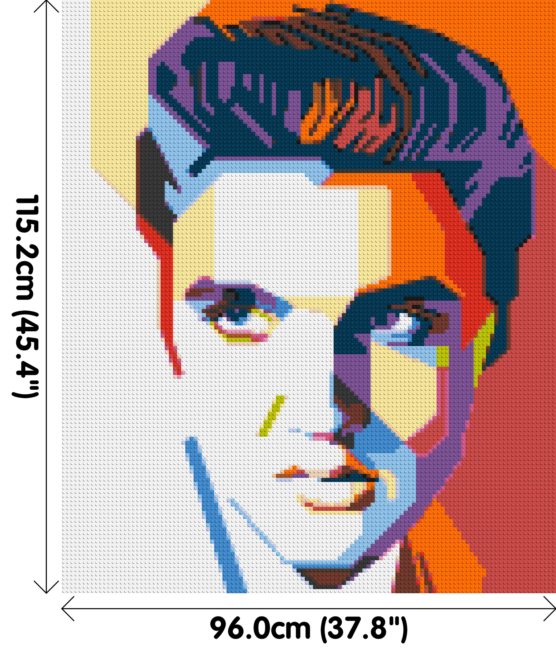 Elvis Presley - Brick Art Mosaic Kit 5x6 dimensions