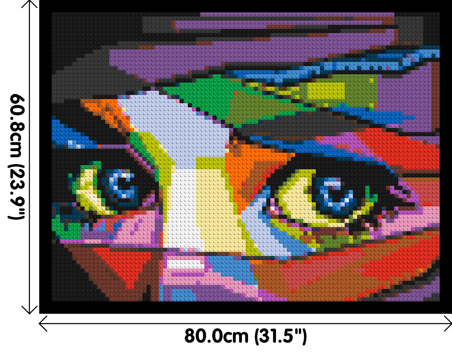 Colourful Gaze - Brick Art Mosaic Kit 4x3 large