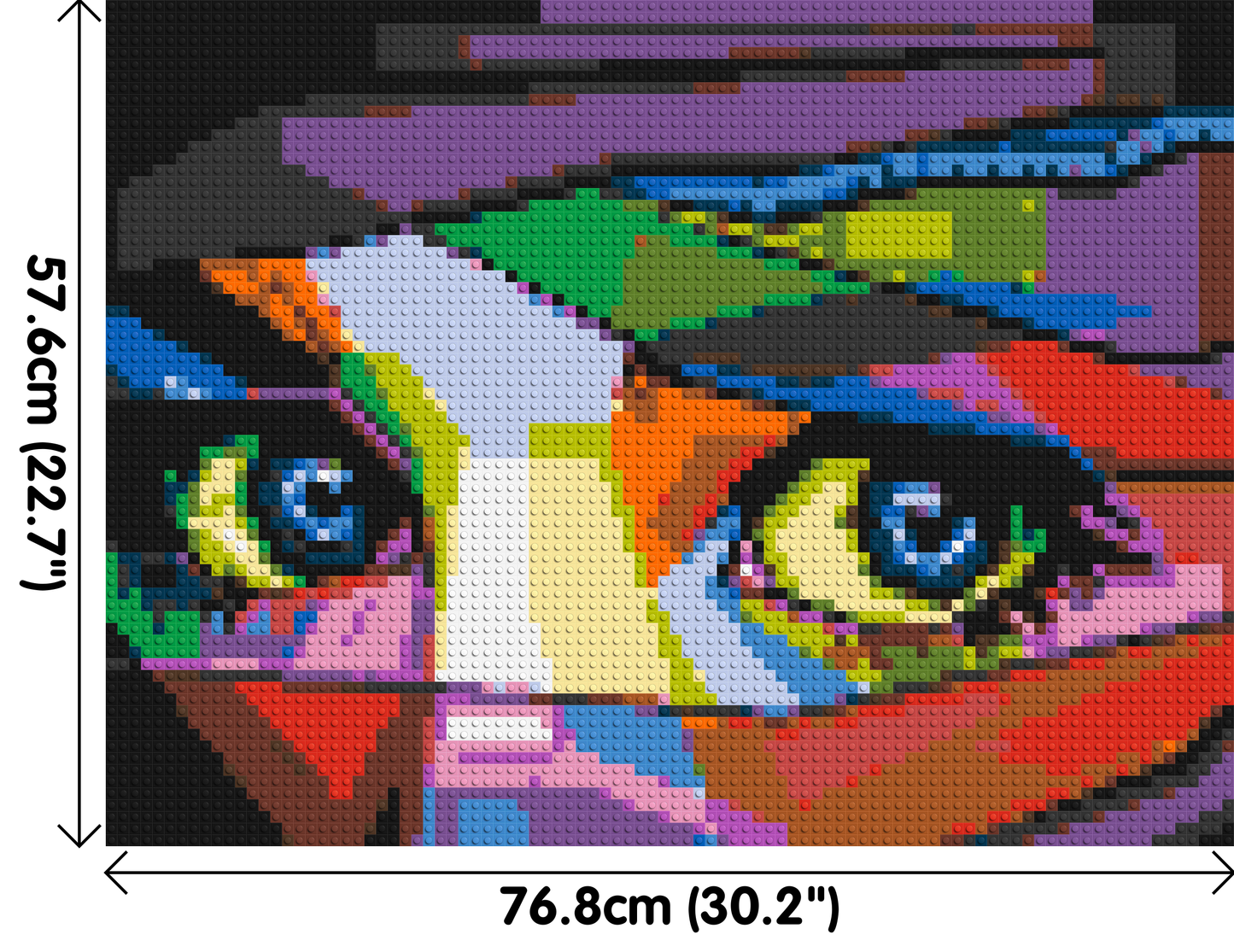 Colourful Gaze - Brick Art Mosaic Kit 4x3 large