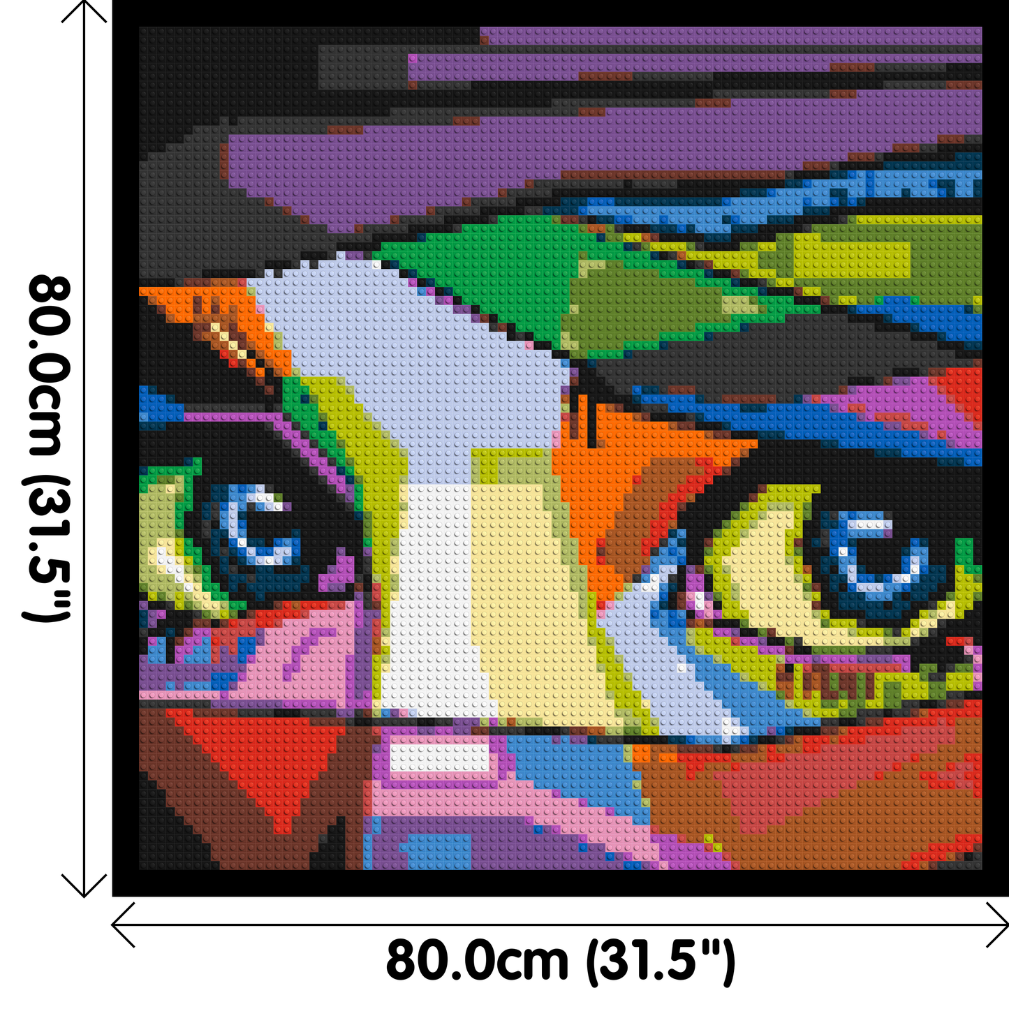 Colourful Gaze - Brick Art Mosaic Kit 4x4 large