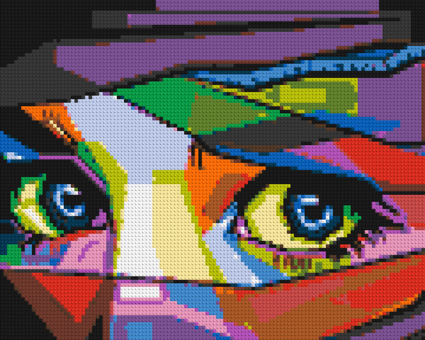 Colourful Gaze - Brick Art Mosaic Kit 5x4 large