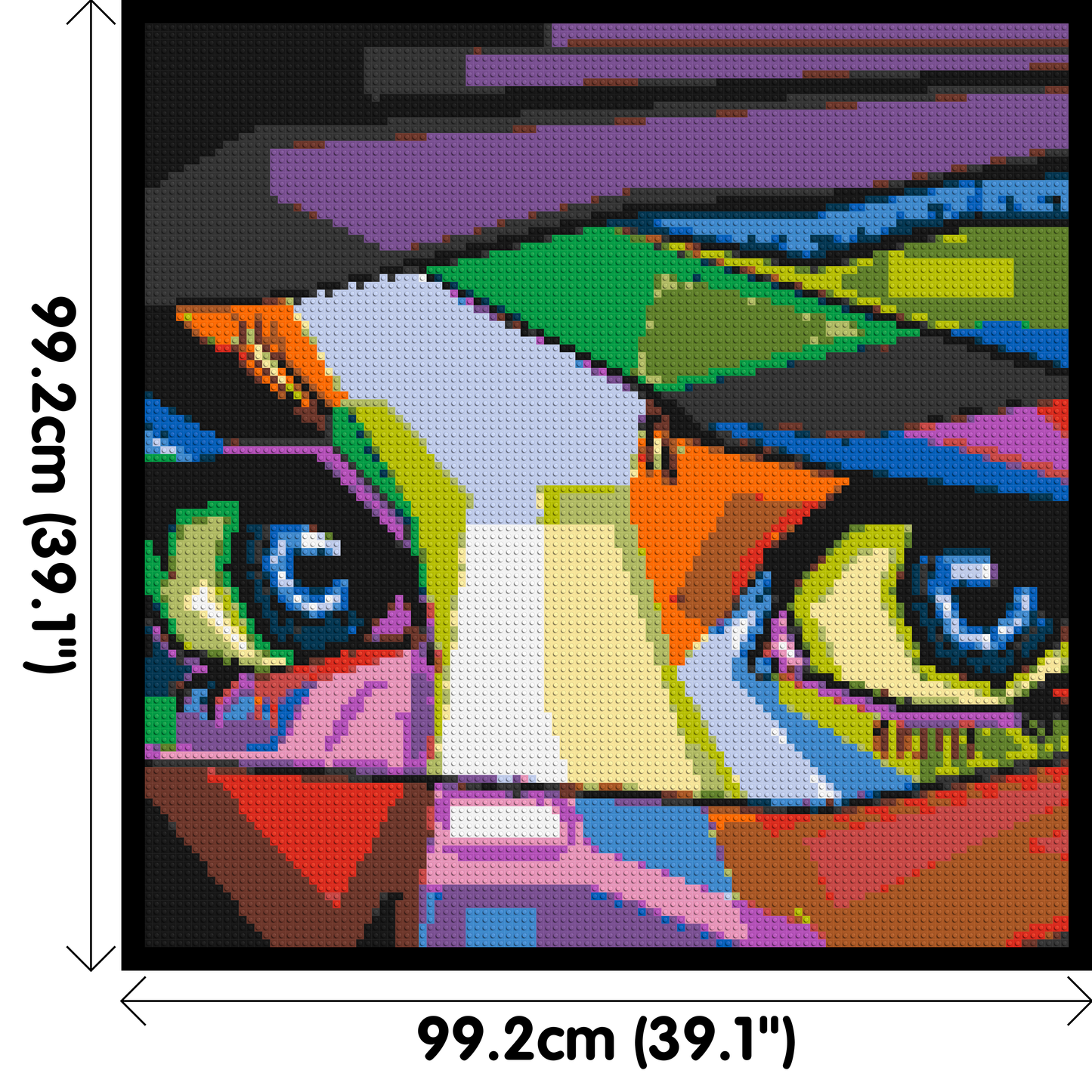 Colourful Gaze - Brick Art Mosaic Kit 5x5 large