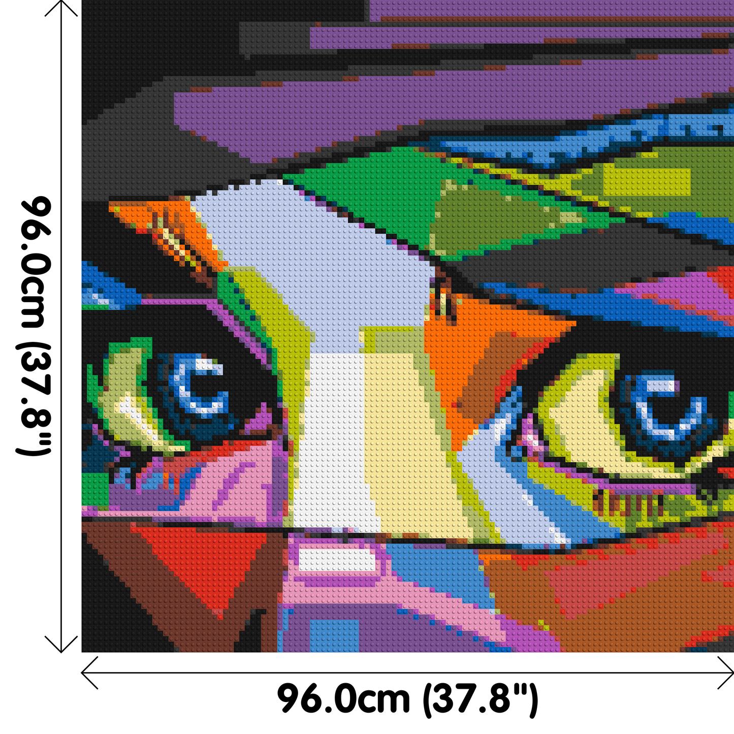 Colourful Gaze - Brick Art Mosaic Kit 5x5 large