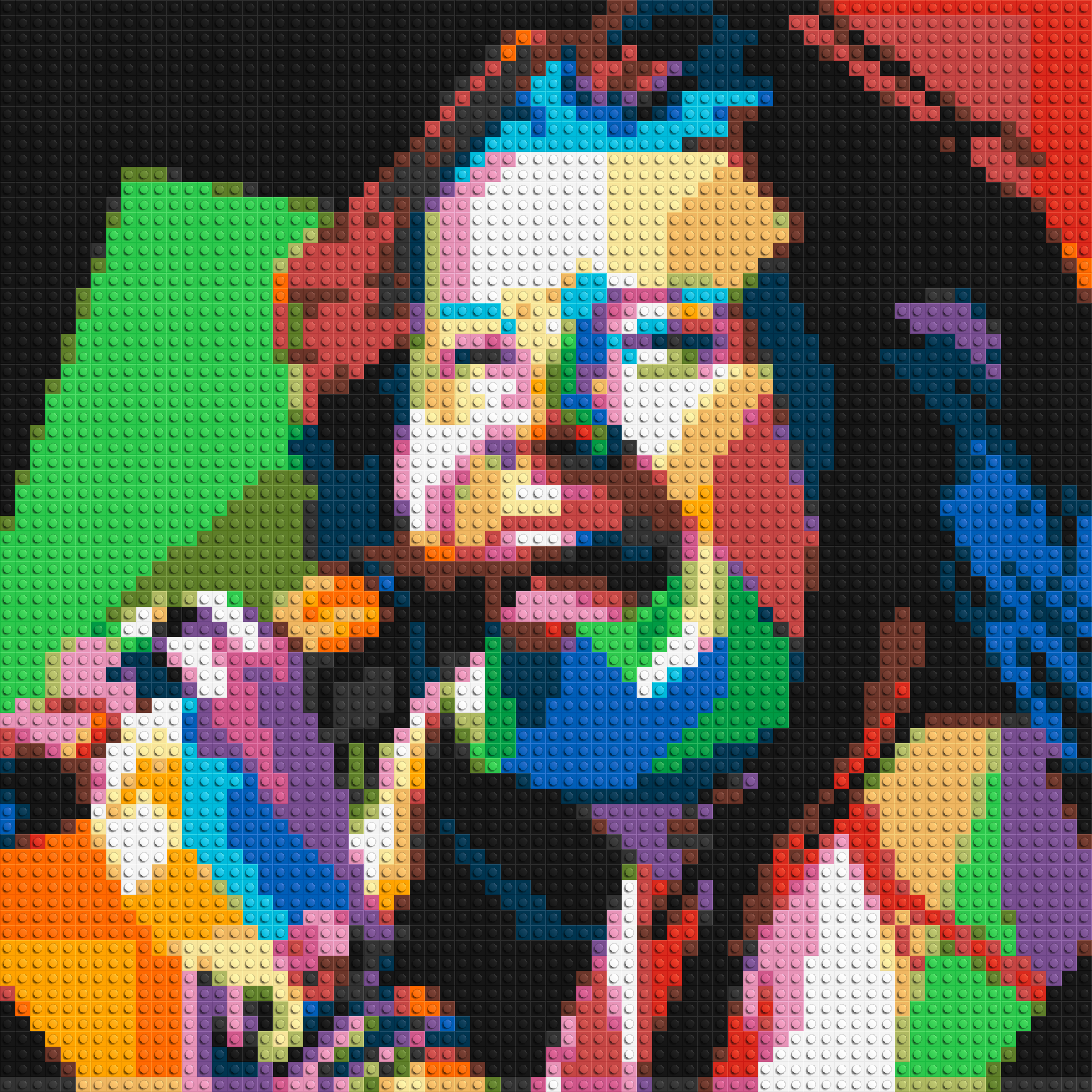 Janis Joplin - Brick Art Mosaic Kit 3x3 large