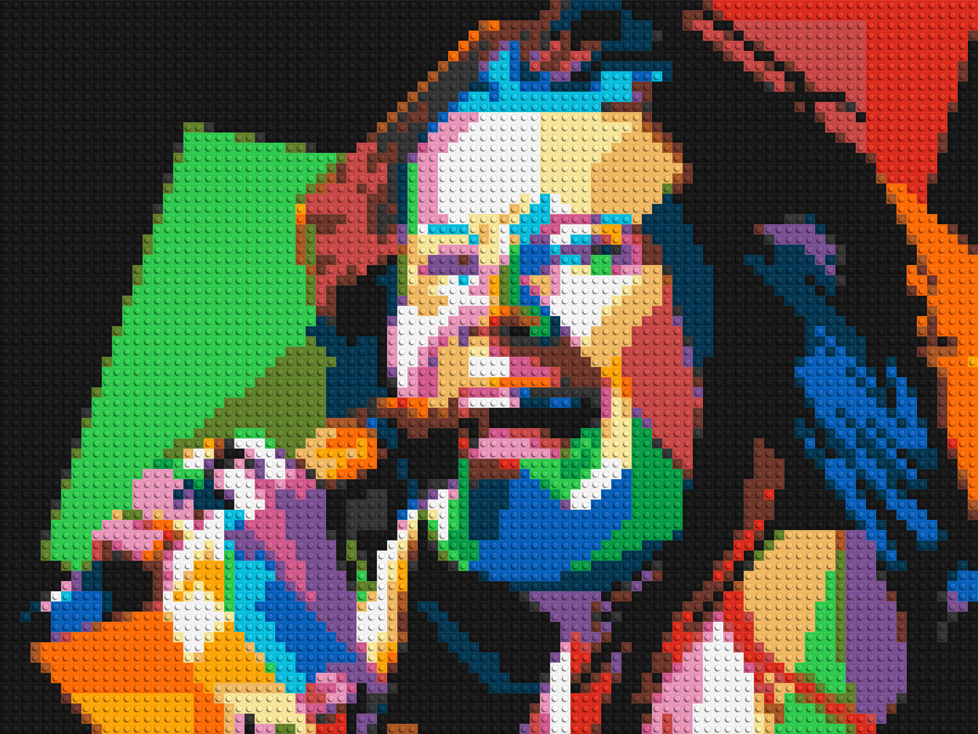 Janis Joplin - Brick Art Mosaic Kit 4x3 large