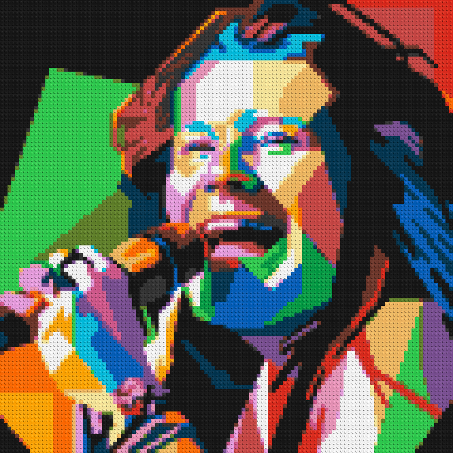 Janis Joplin - Brick Art Mosaic Kit 5x5 large