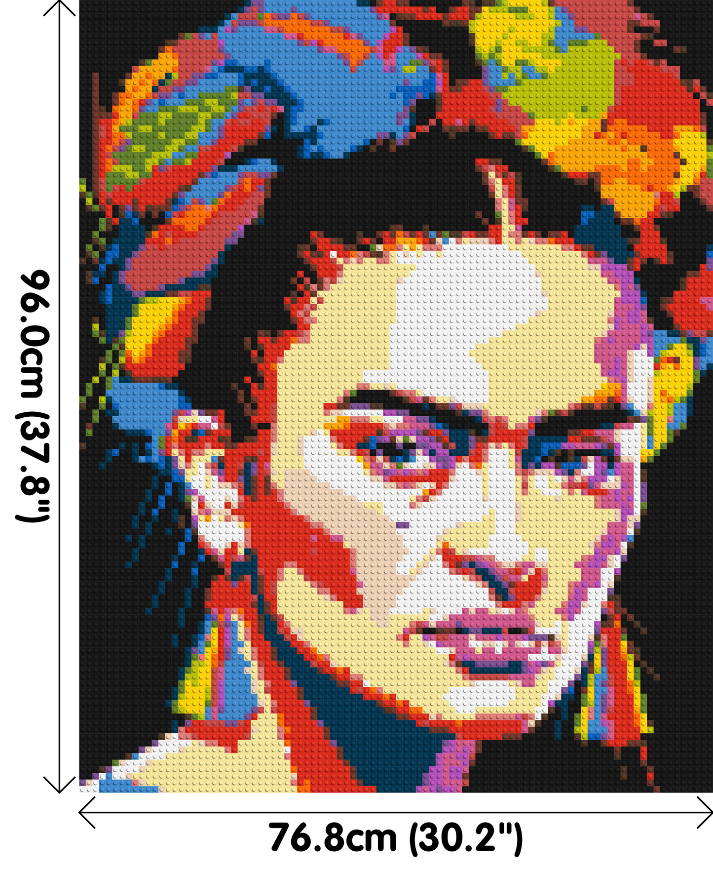 Frida Kahlo - Brick Art Mosaic Kit 4x5 large