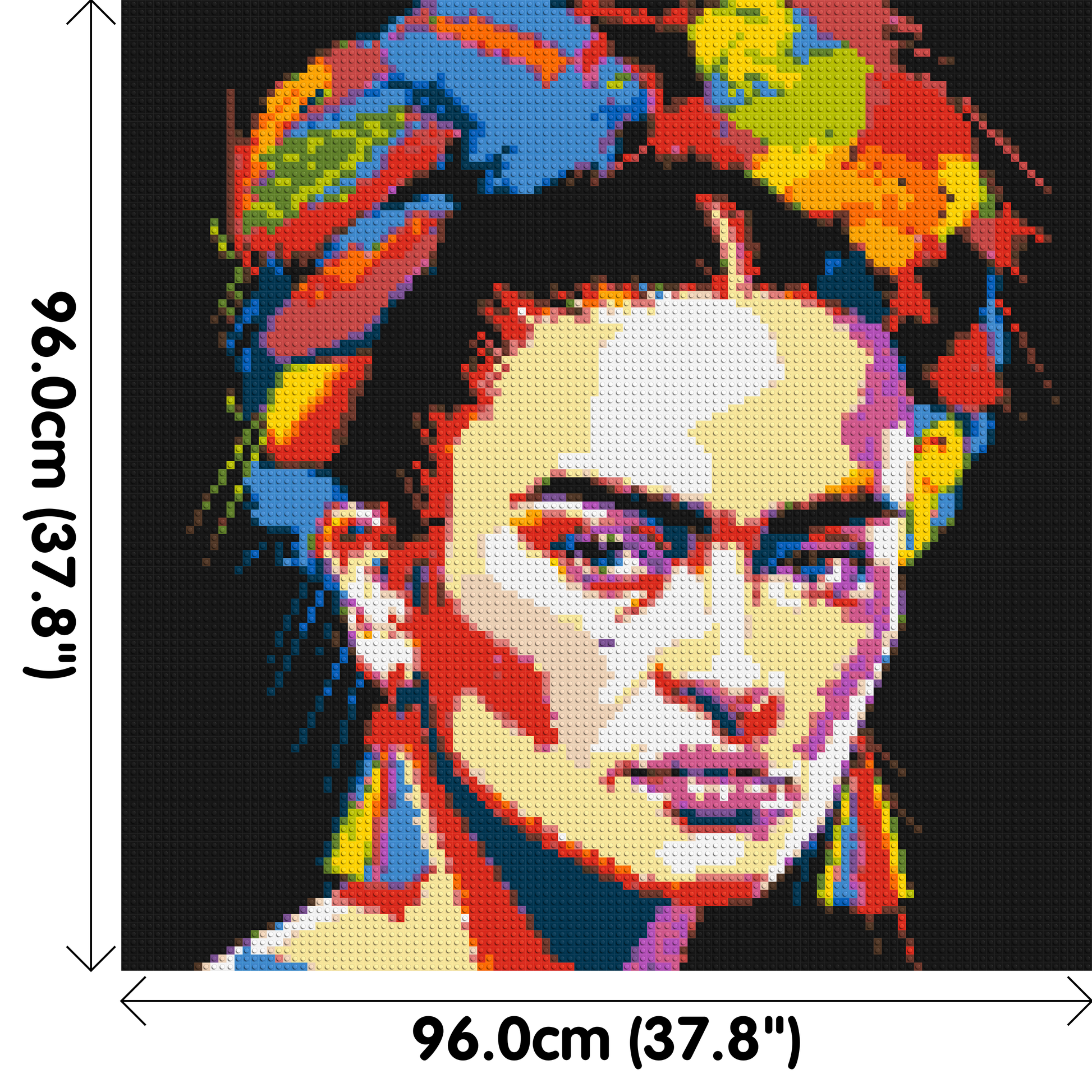 Frida Kahlo - Brick Art Mosaic Kit 5x5 dimensions