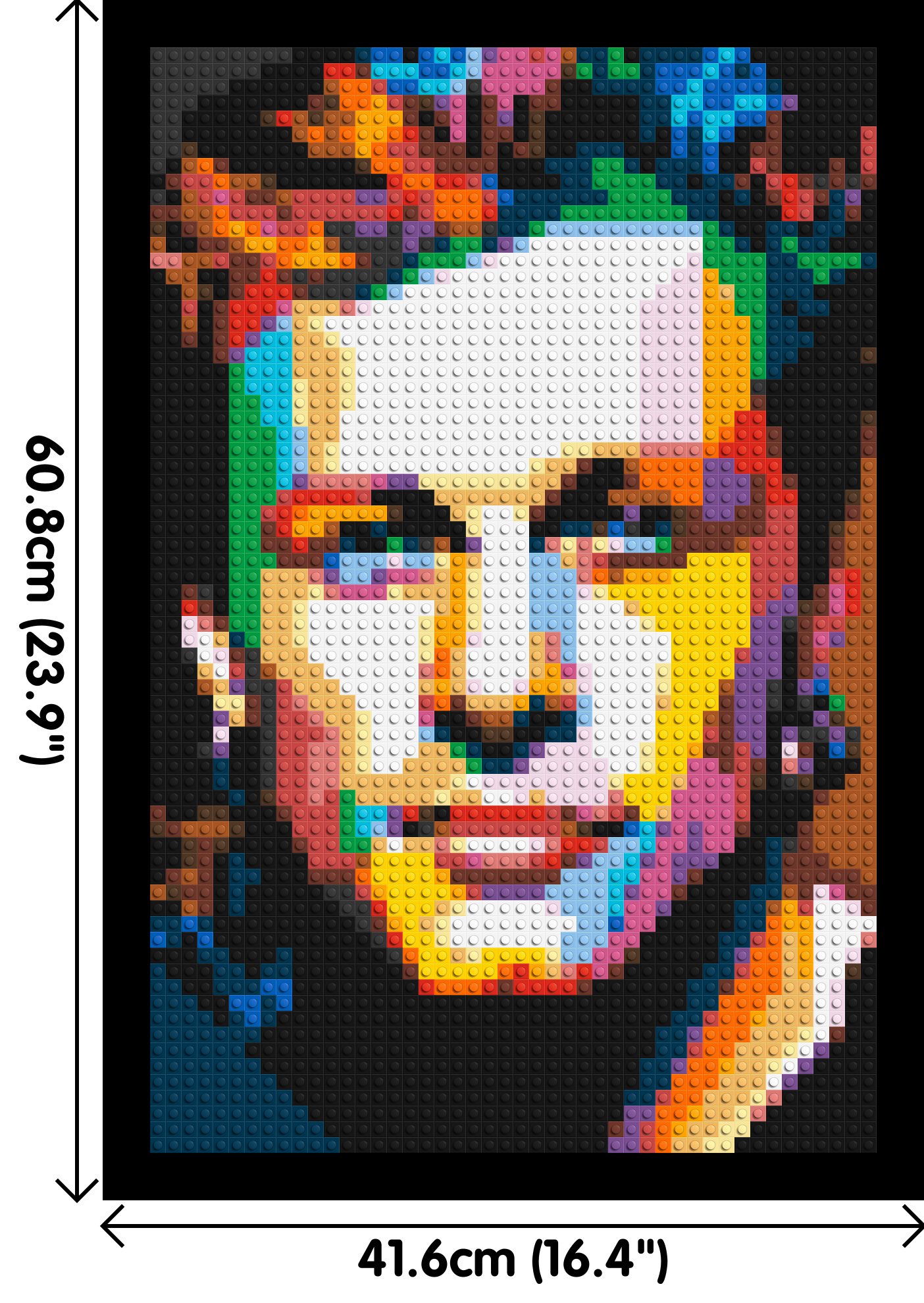 Jon Bon Jovi Pop Art - Brick Art Mosaic Kit 2x3 large