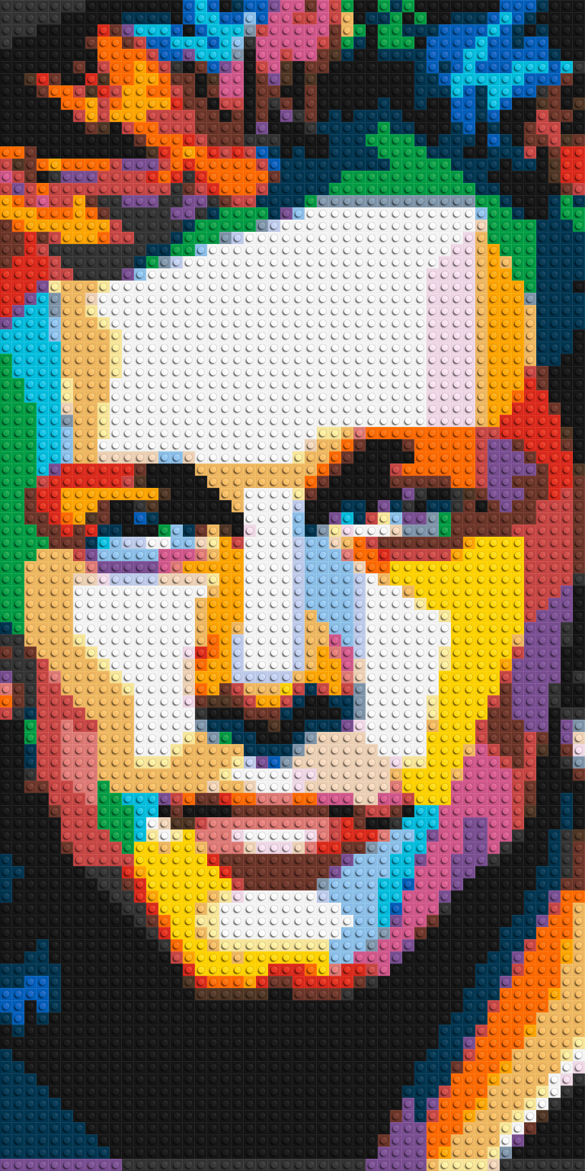 Jon Bon Jovi Pop Art - Brick Art Mosaic Kit 2x4 large