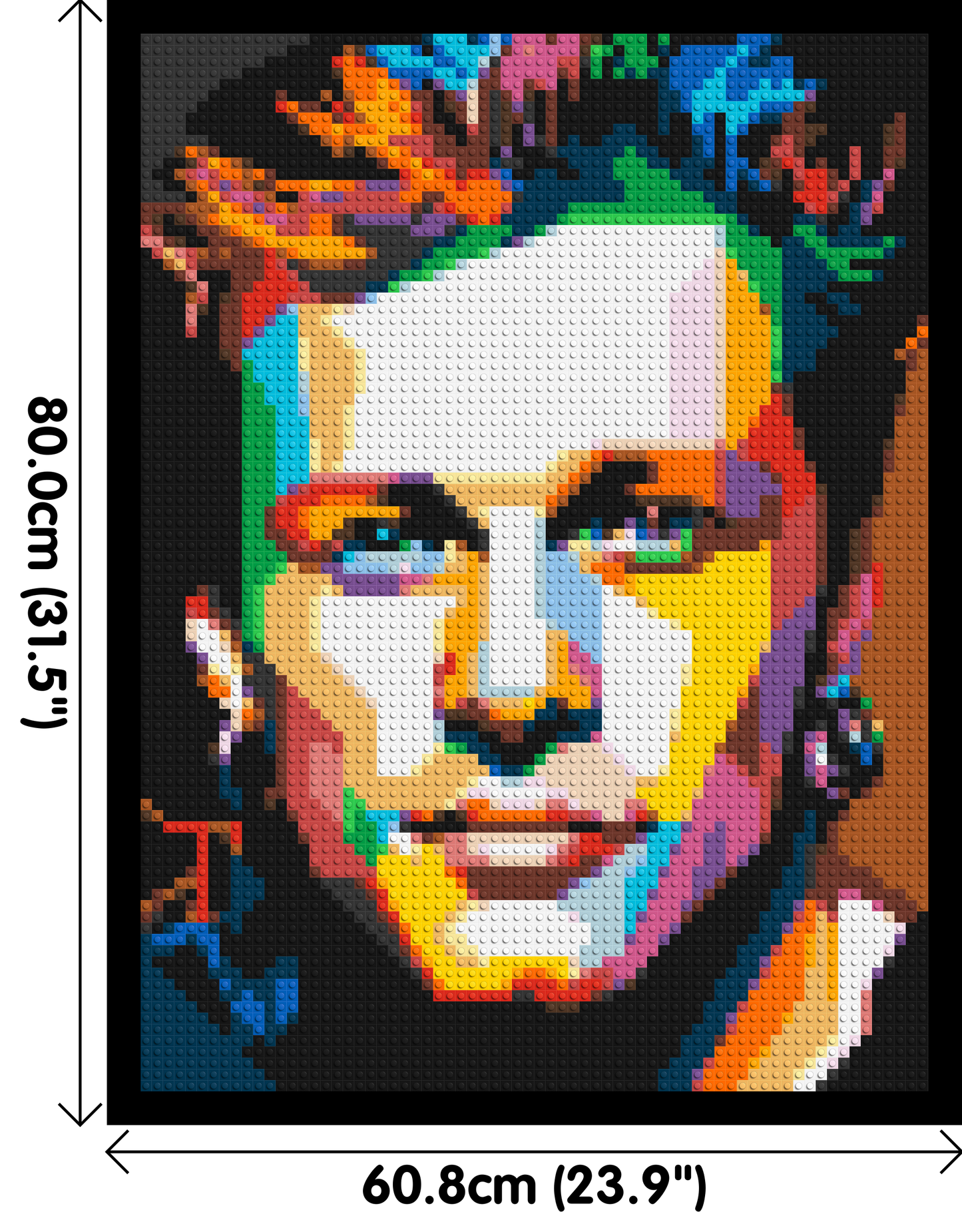 Jon Bon Jovi Pop Art - Brick Art Mosaic Kit 3x4 large