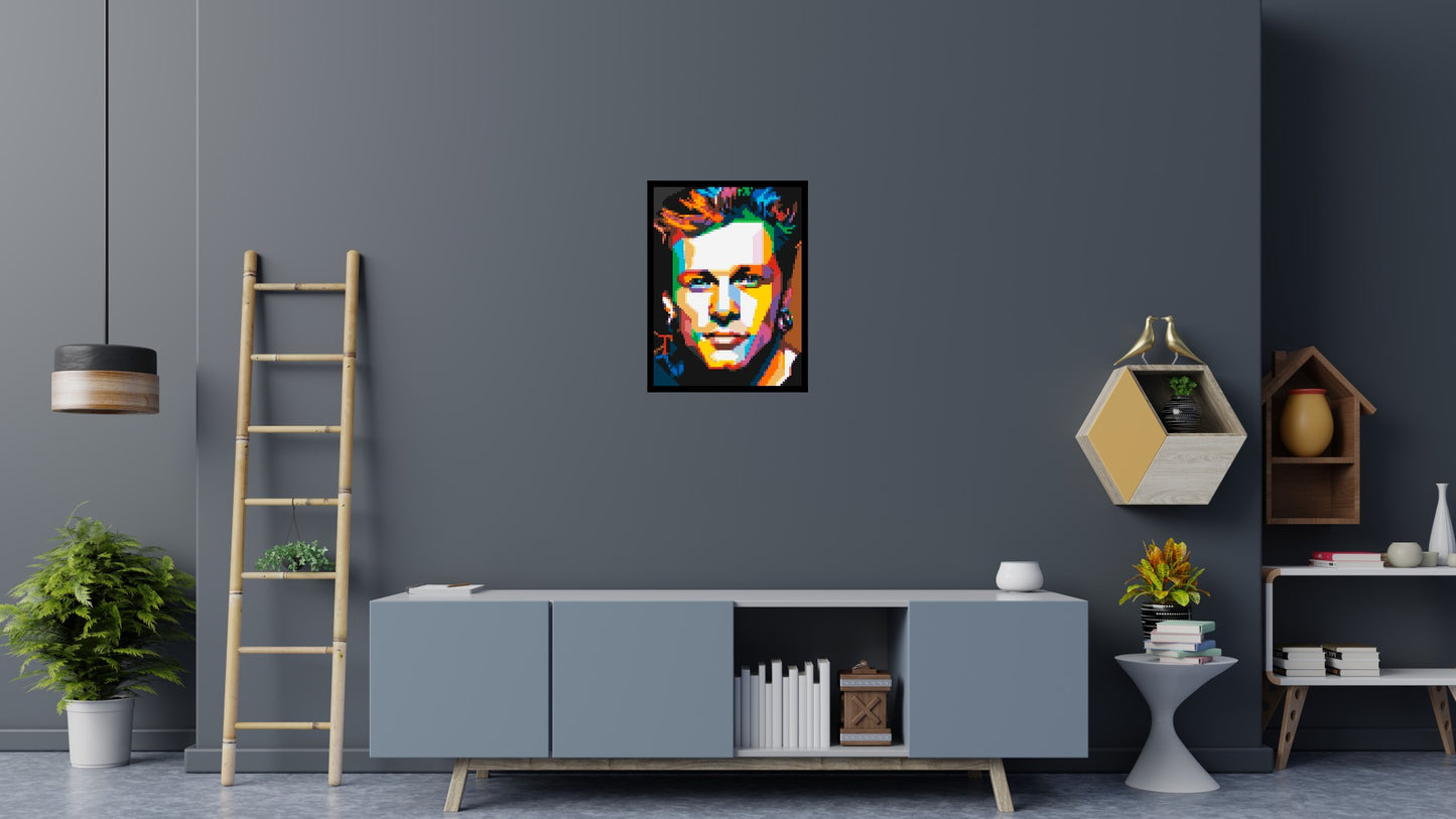 Jon Bon Jovi Pop Art - Brick Art Mosaic Kit 3x4 large