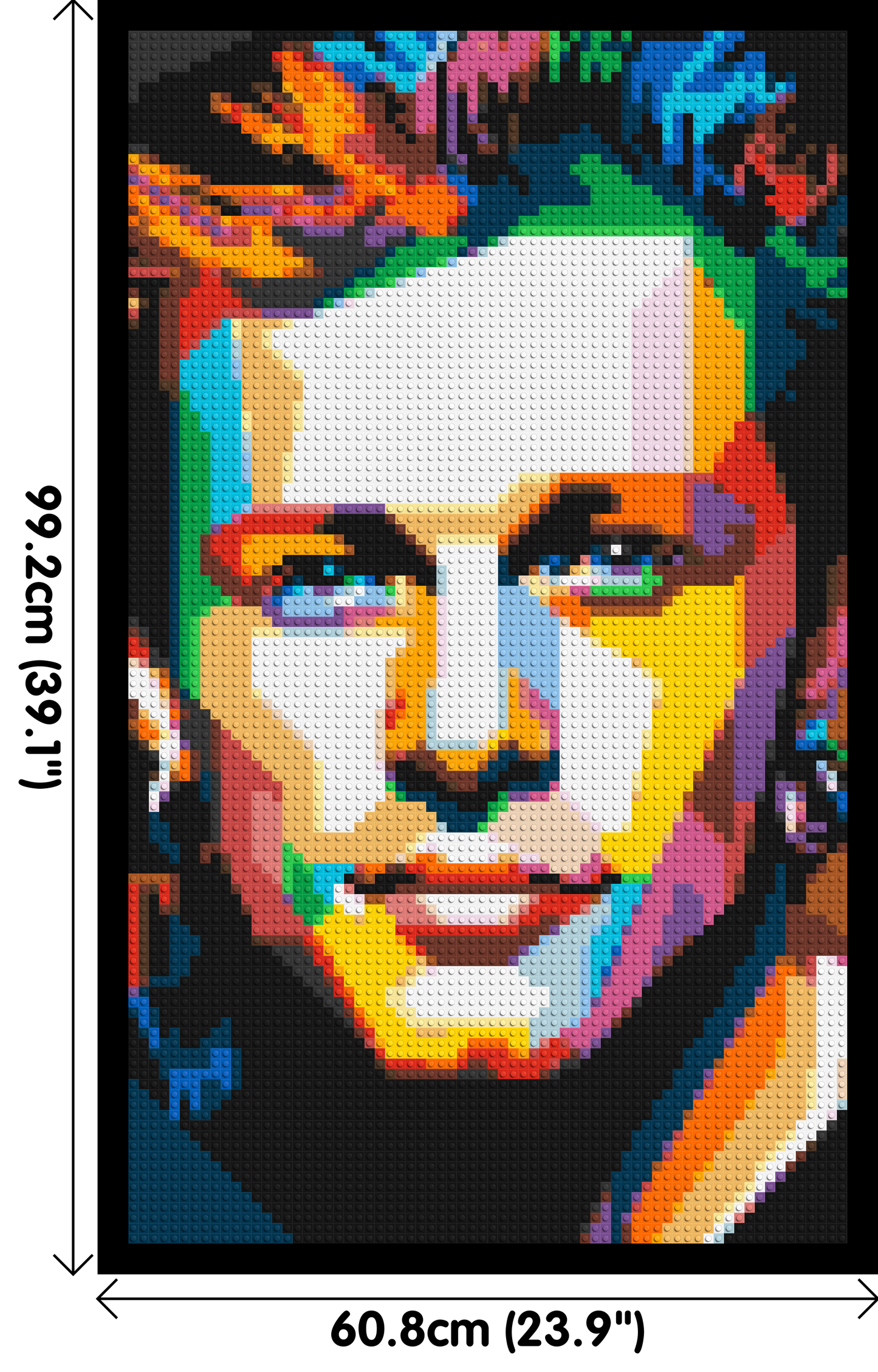 Jon Bon Jovi Pop Art - Brick Art Mosaic Kit 3x5 large