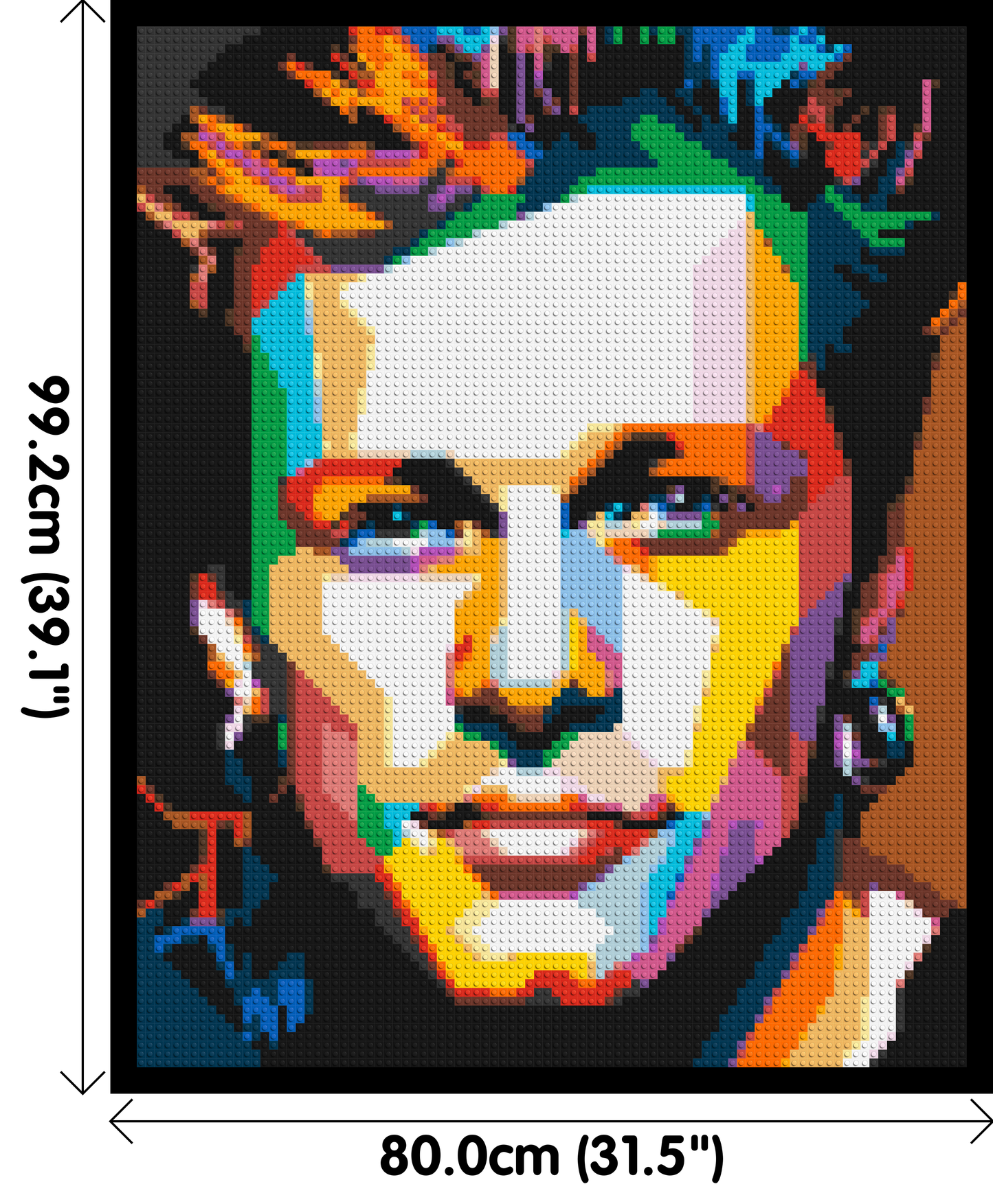 Jon Bon Jovi Pop Art - Brick Art Mosaic Kit 4x5 large