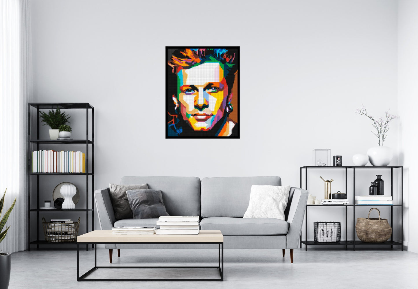 Jon Bon Jovi Pop Art - Brick Art Mosaic Kit 4x5 large