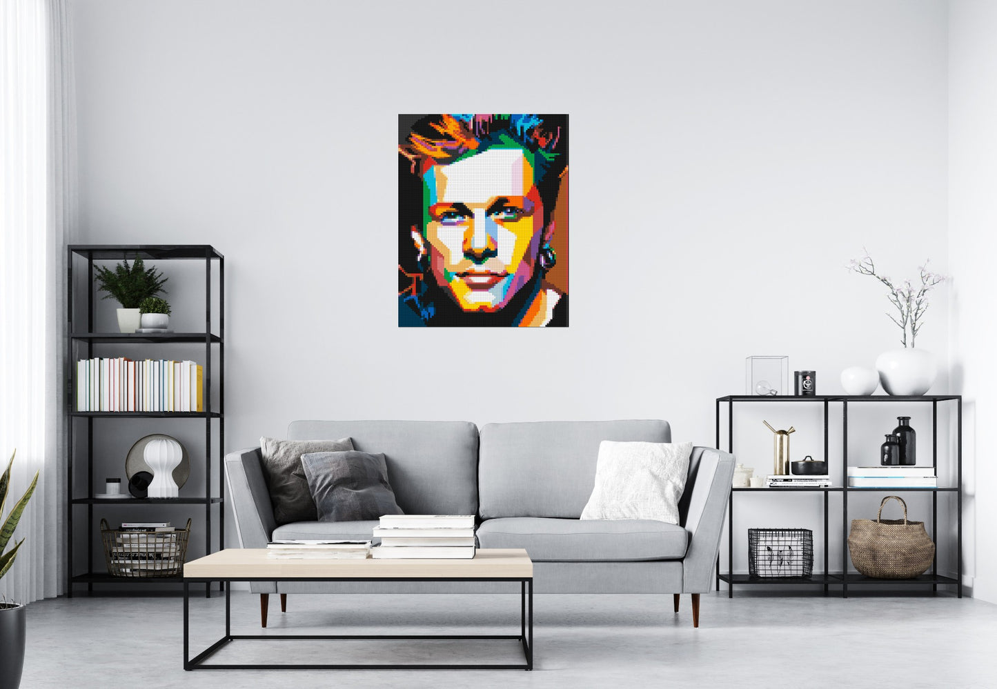 Jon Bon Jovi Pop Art - Brick Art Mosaic Kit 4x5 large