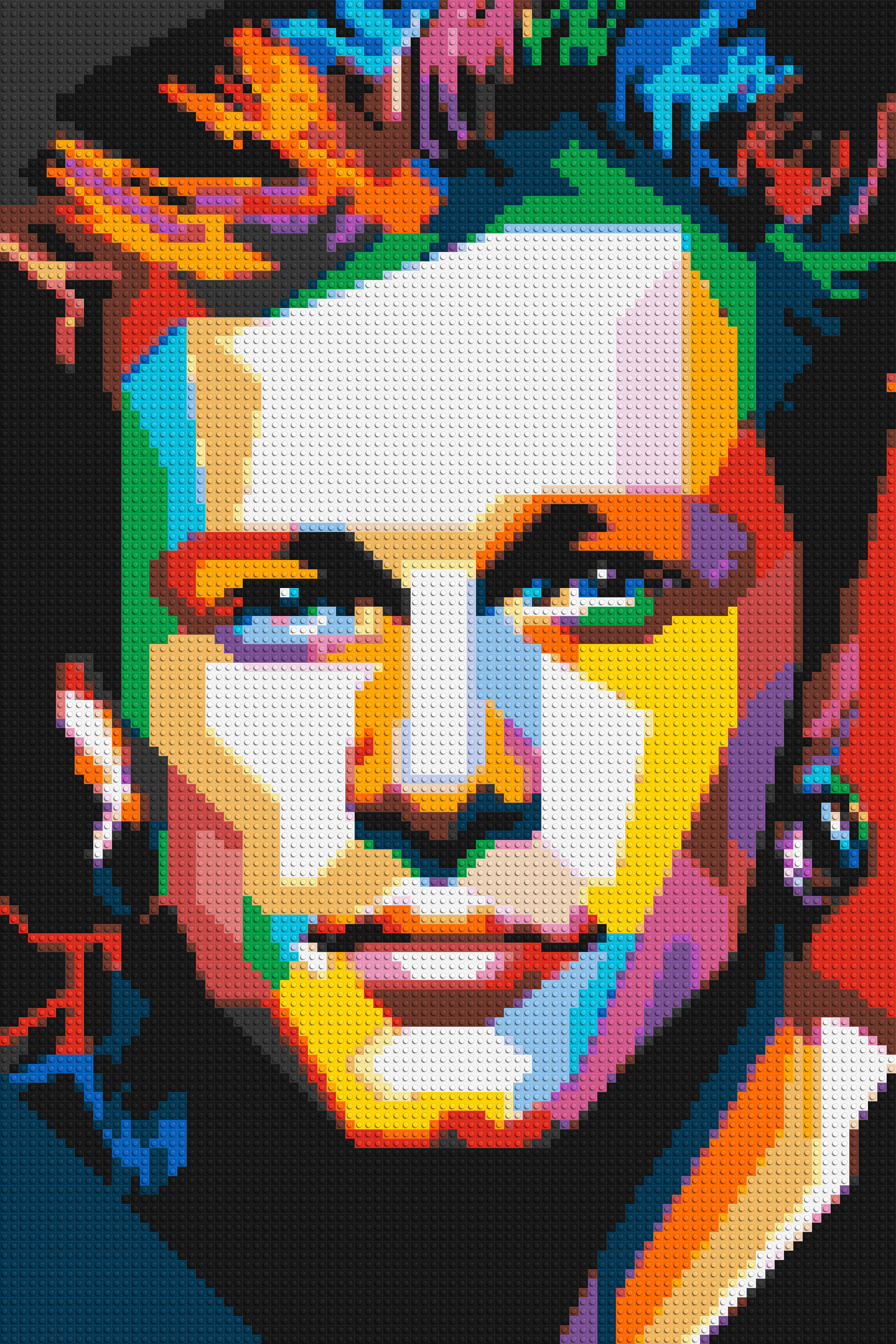 Jon Bon Jovi Pop Art - Brick Art Mosaic Kit 4x6 large