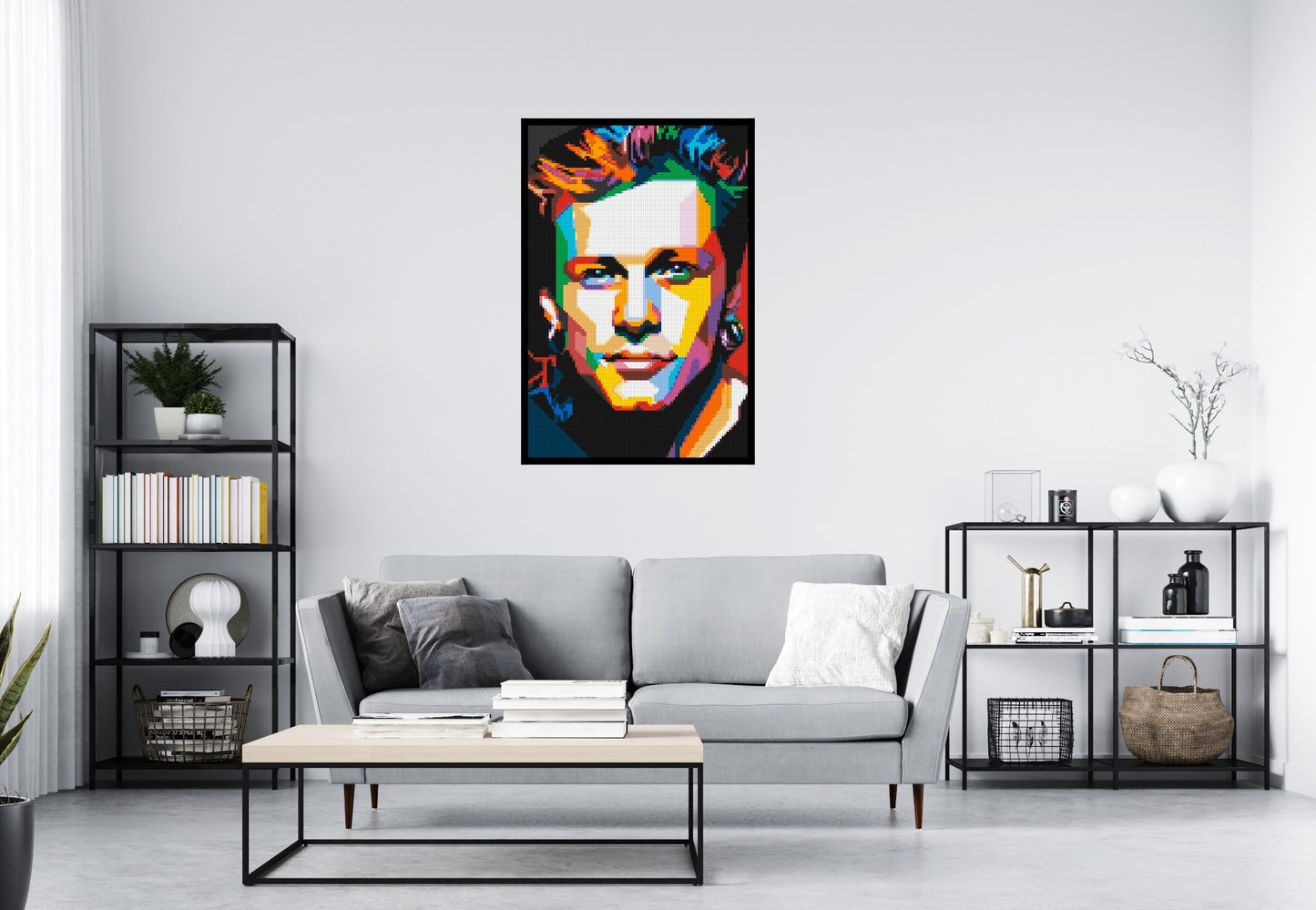 Jon Bon Jovi Pop Art - Brick Art Mosaic Kit 4x6 large