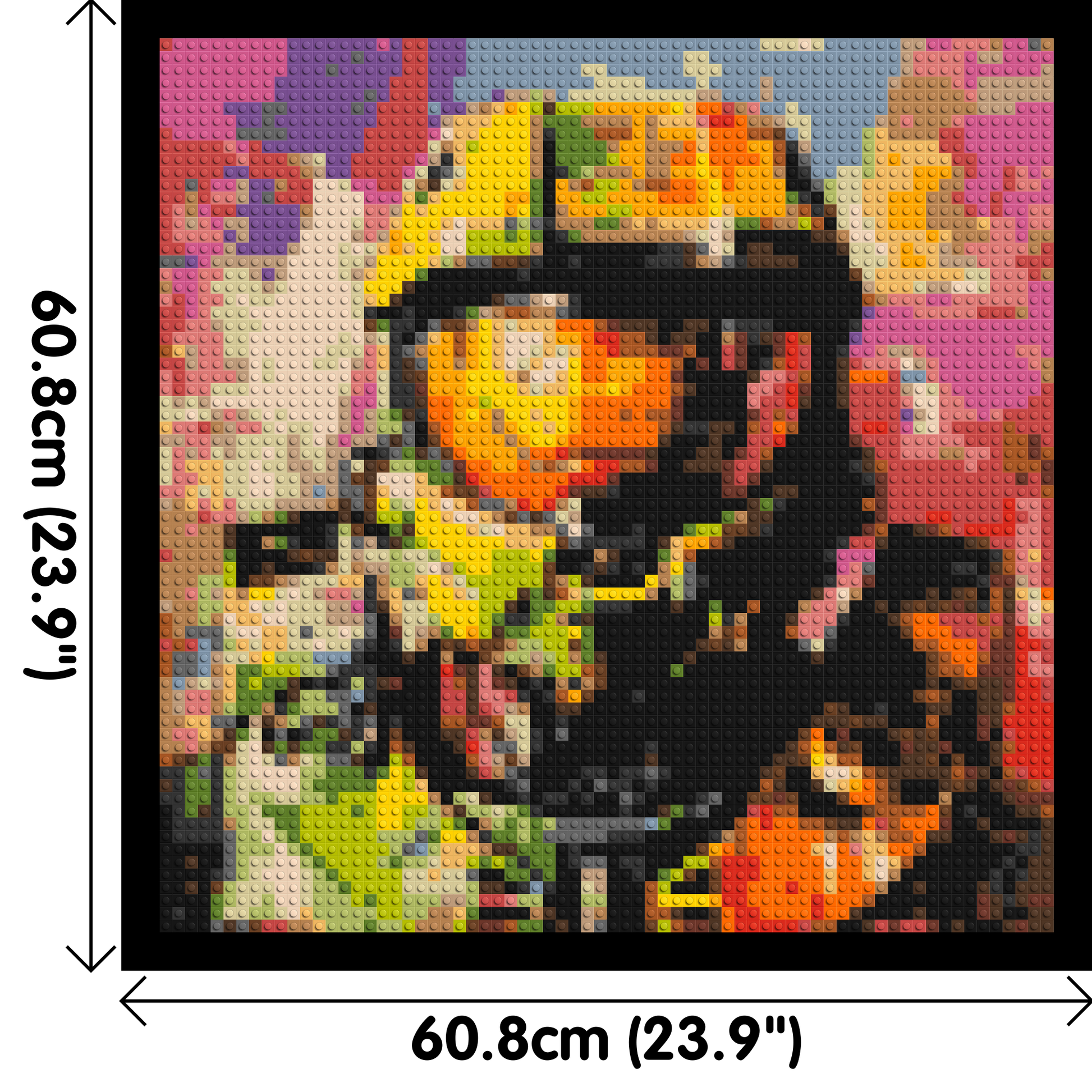 Master Chief - Brick Art Mosaic Kit 3x3 dimensions with frame