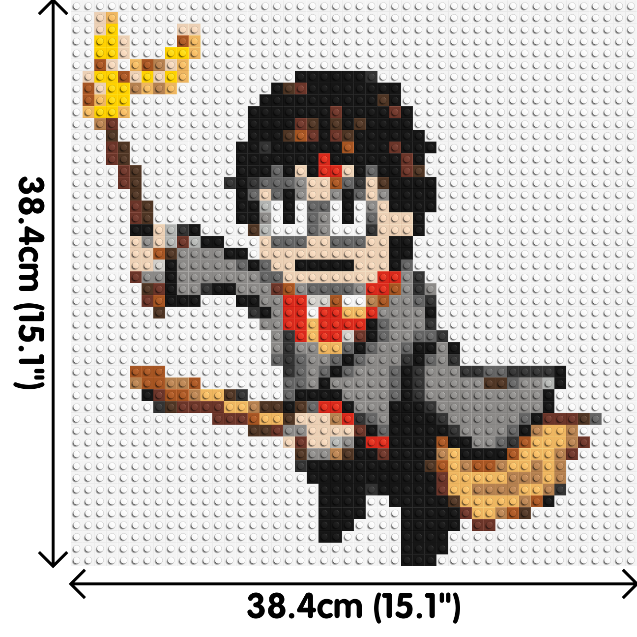 Harry Potter Pixel Art - Brick Art Mosaic Kit 2x2 dimensions