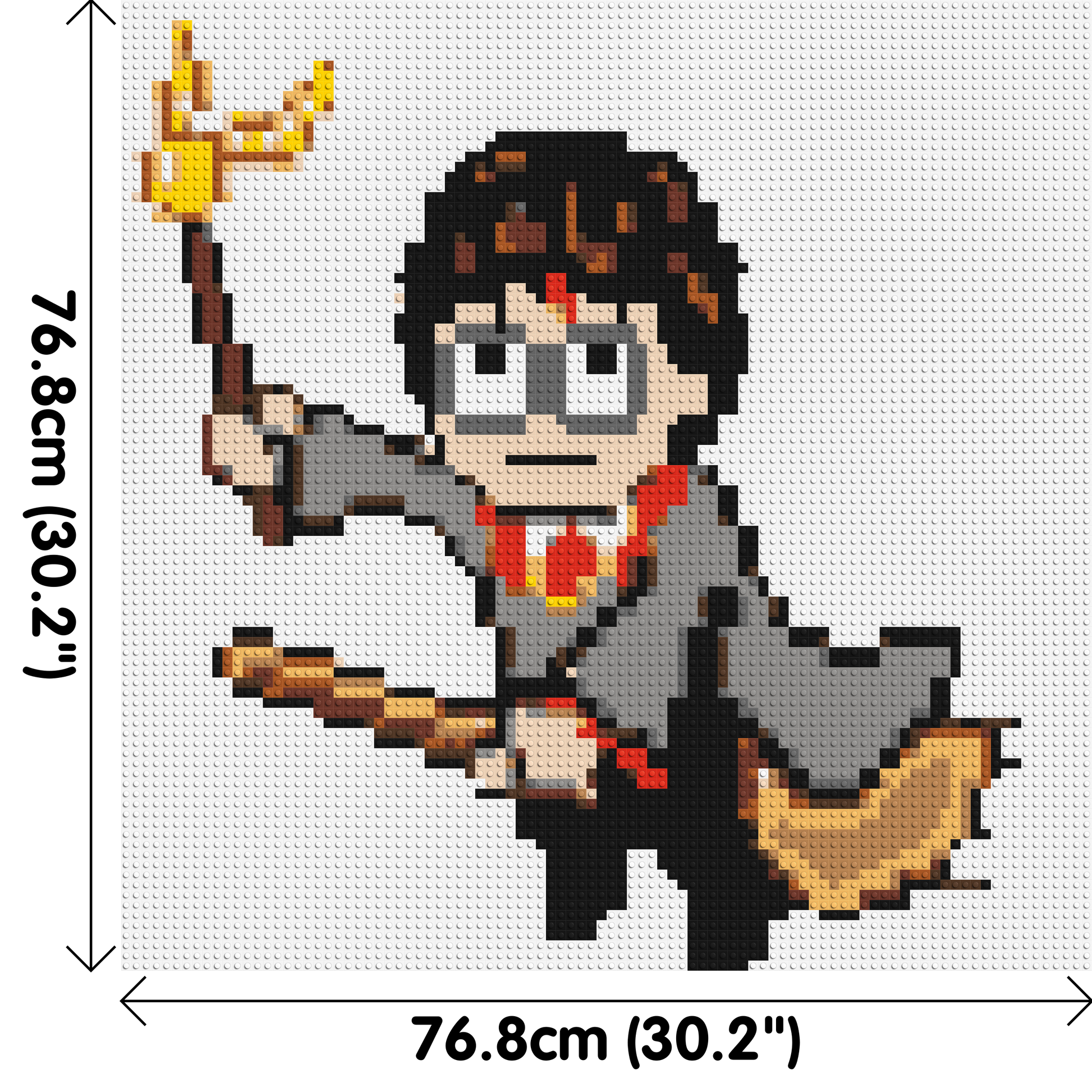 Harry Potter Pixel Art - Brick Art Mosaic Kit 4x4 dimensions