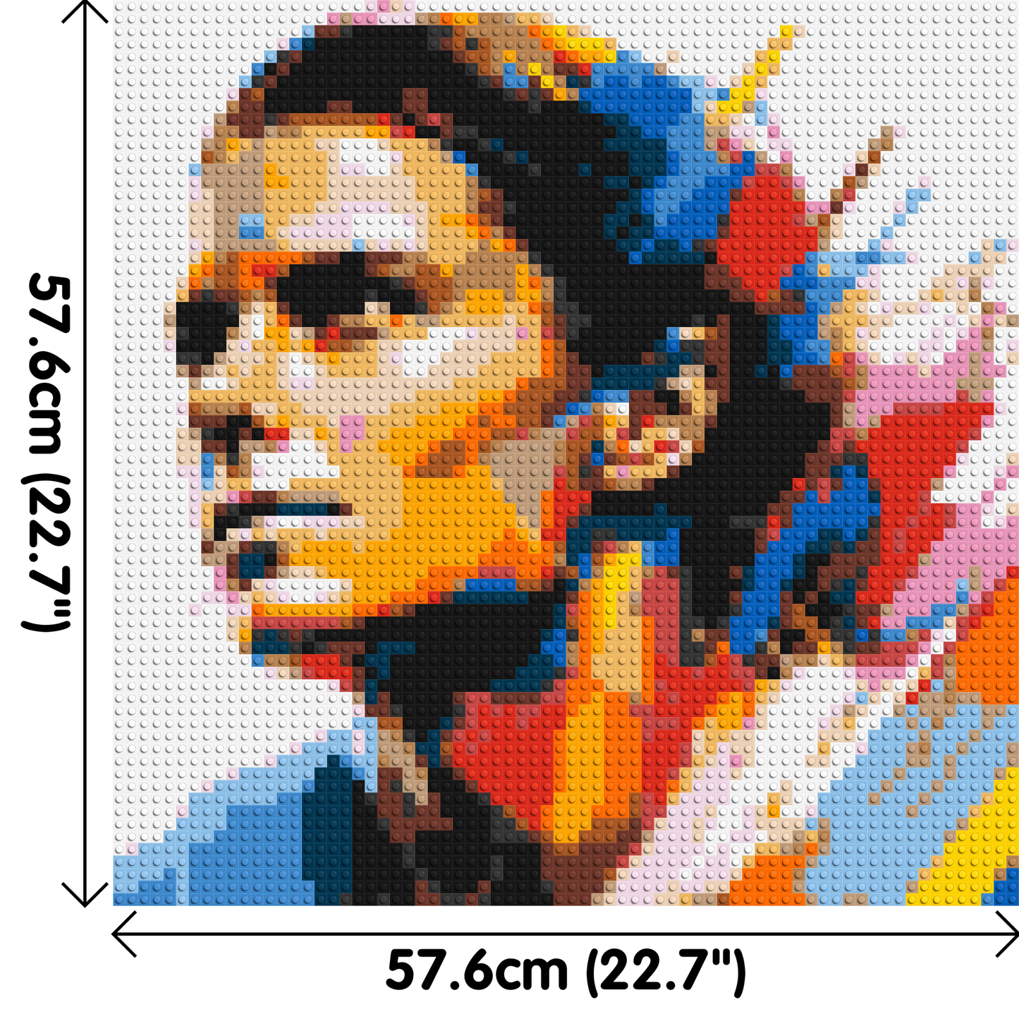 Mia Hamm - Brick Art Mosaic Kit 3x3 large