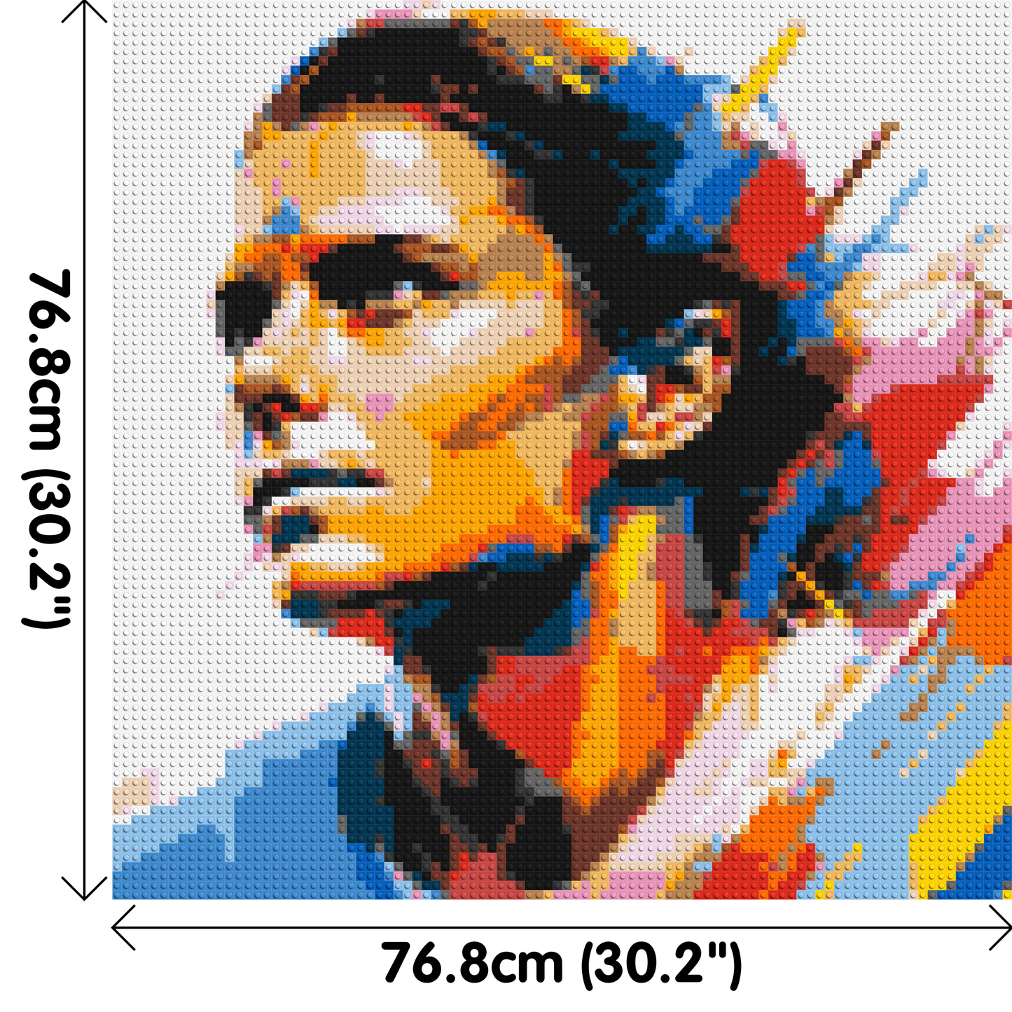 Mia Hamm - Brick Art Mosaic Kit 4x4 large