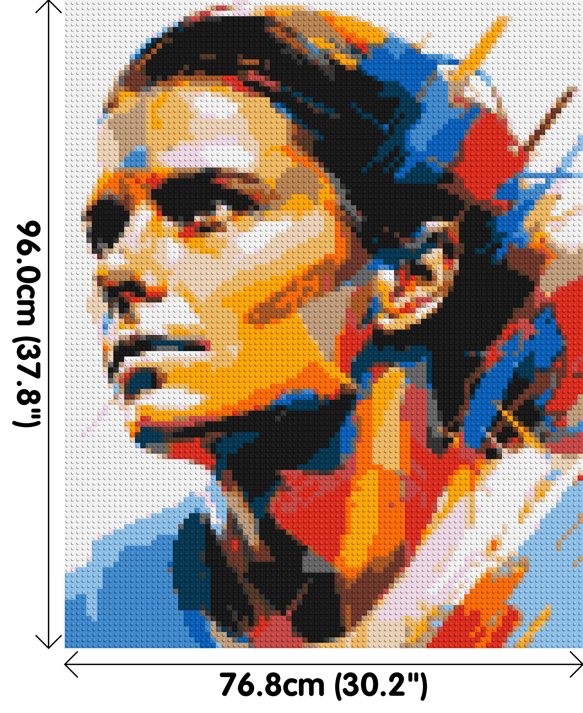 Mia Hamm - Brick Art Mosaic Kit 4x5 dimensions