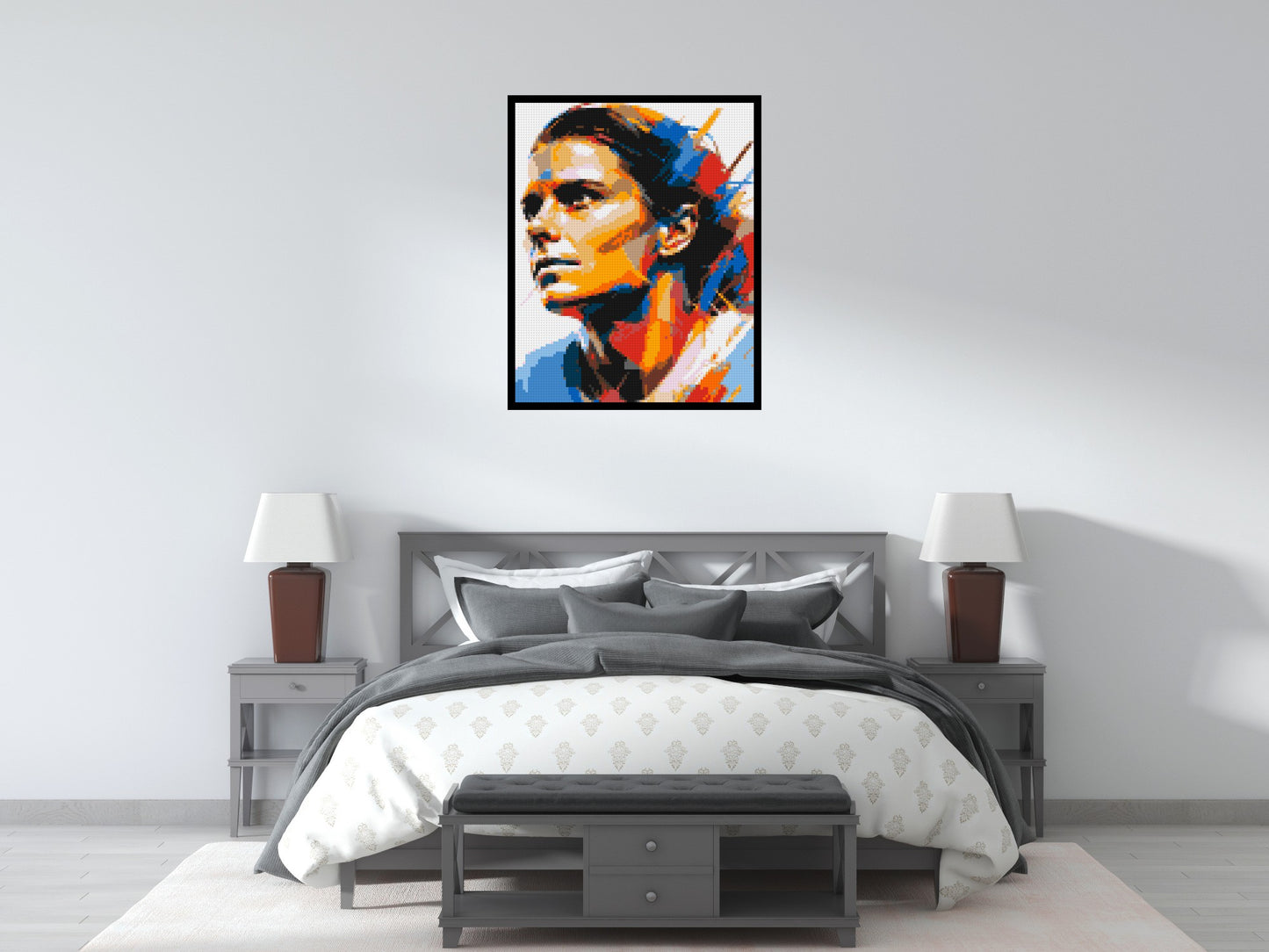 Mia Hamm - Brick Art Mosaic Kit 4x5 large