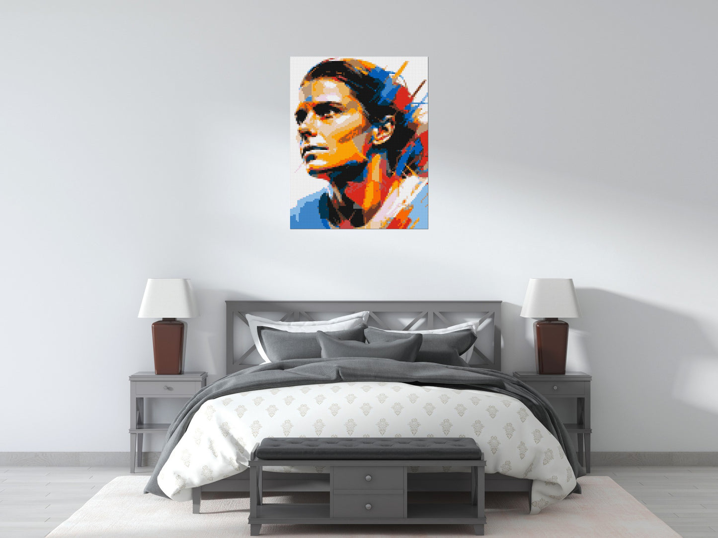 Mia Hamm - Brick Art Mosaic Kit 4x5 large