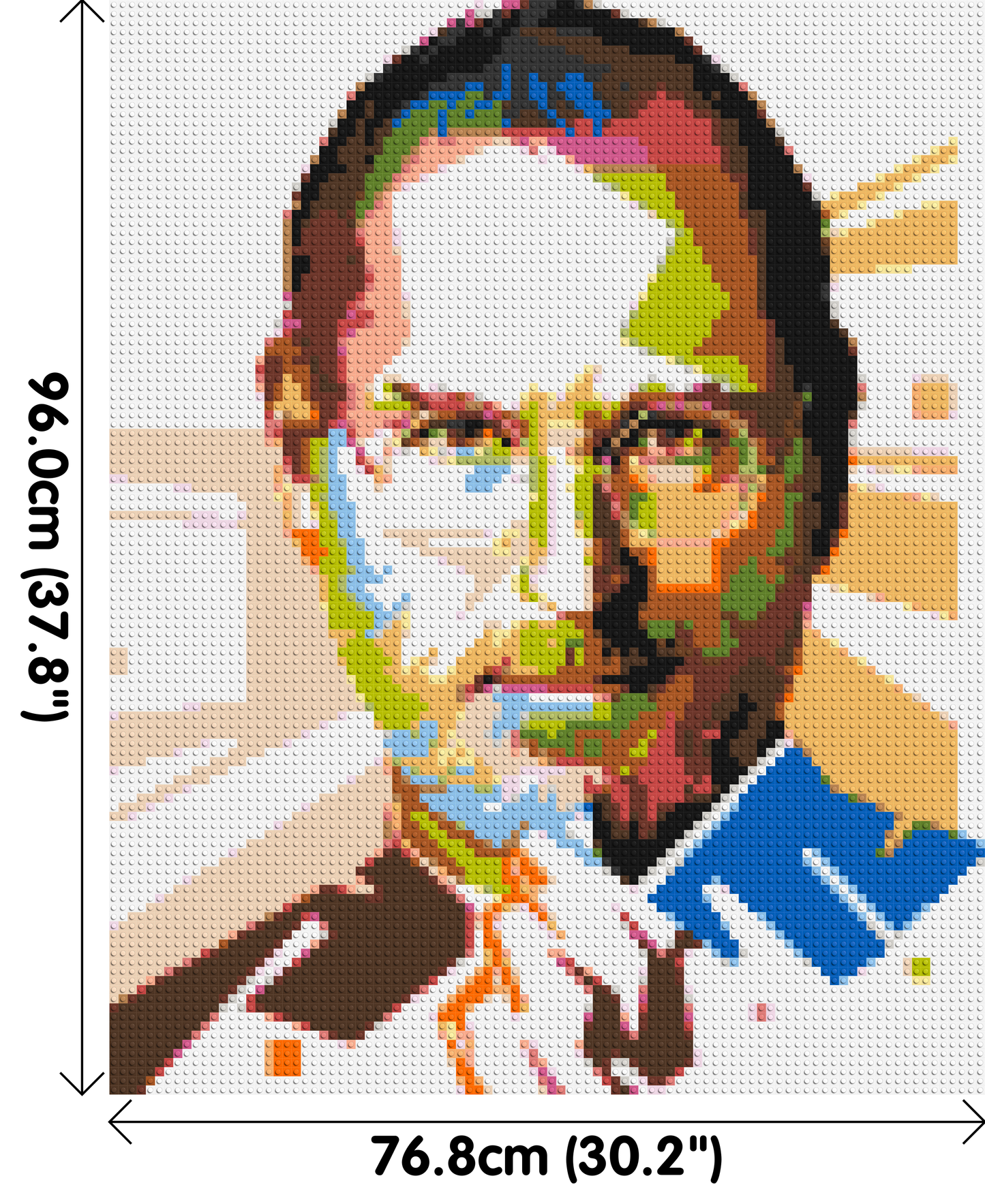 Steve Jobs - Brick Art Mosaic Kit 4x5 large