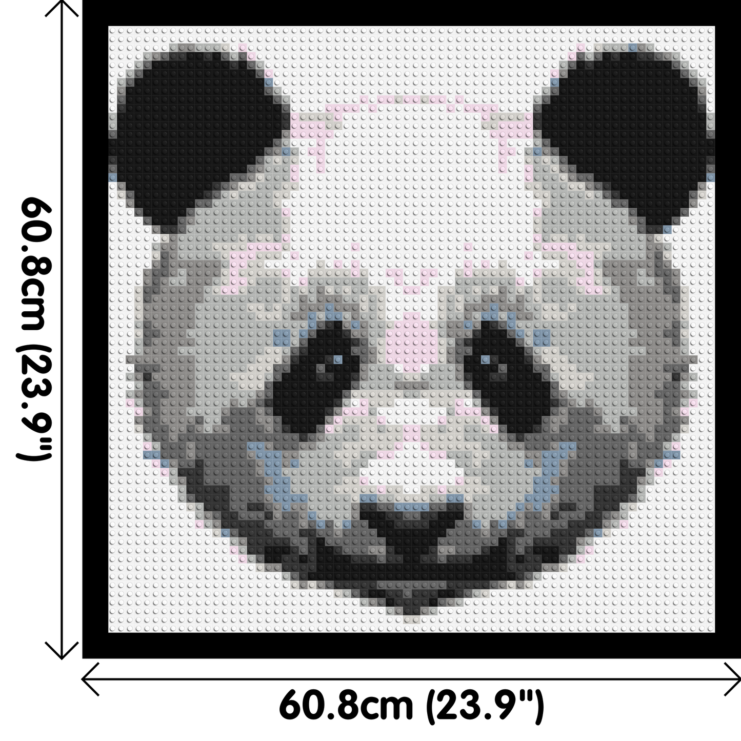 Panda - Brick Art Mosaic Kit 3x3 large