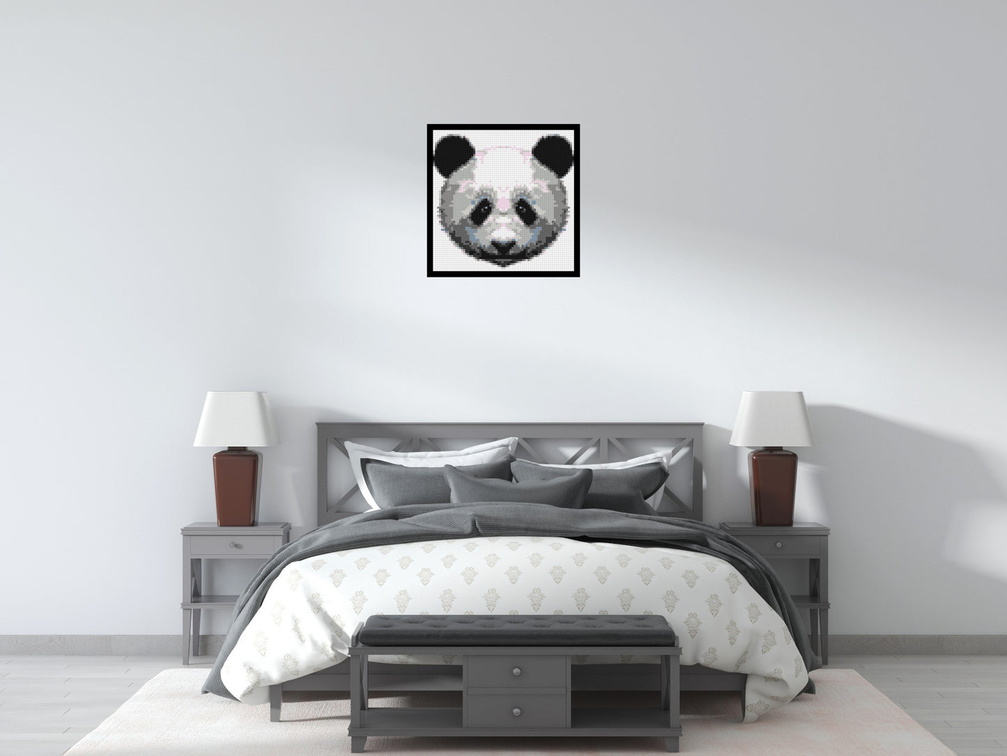 Panda - Brick Art Mosaic Kit 3x3 large