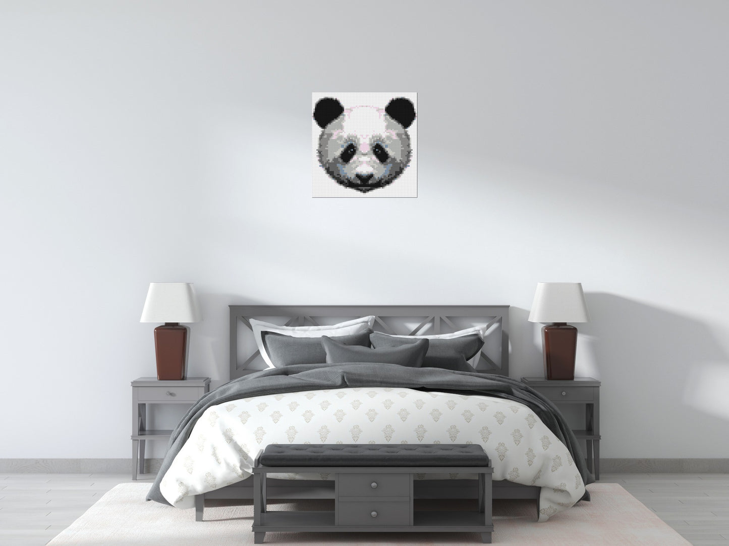 Panda - Brick Art Mosaic Kit 3x3 large