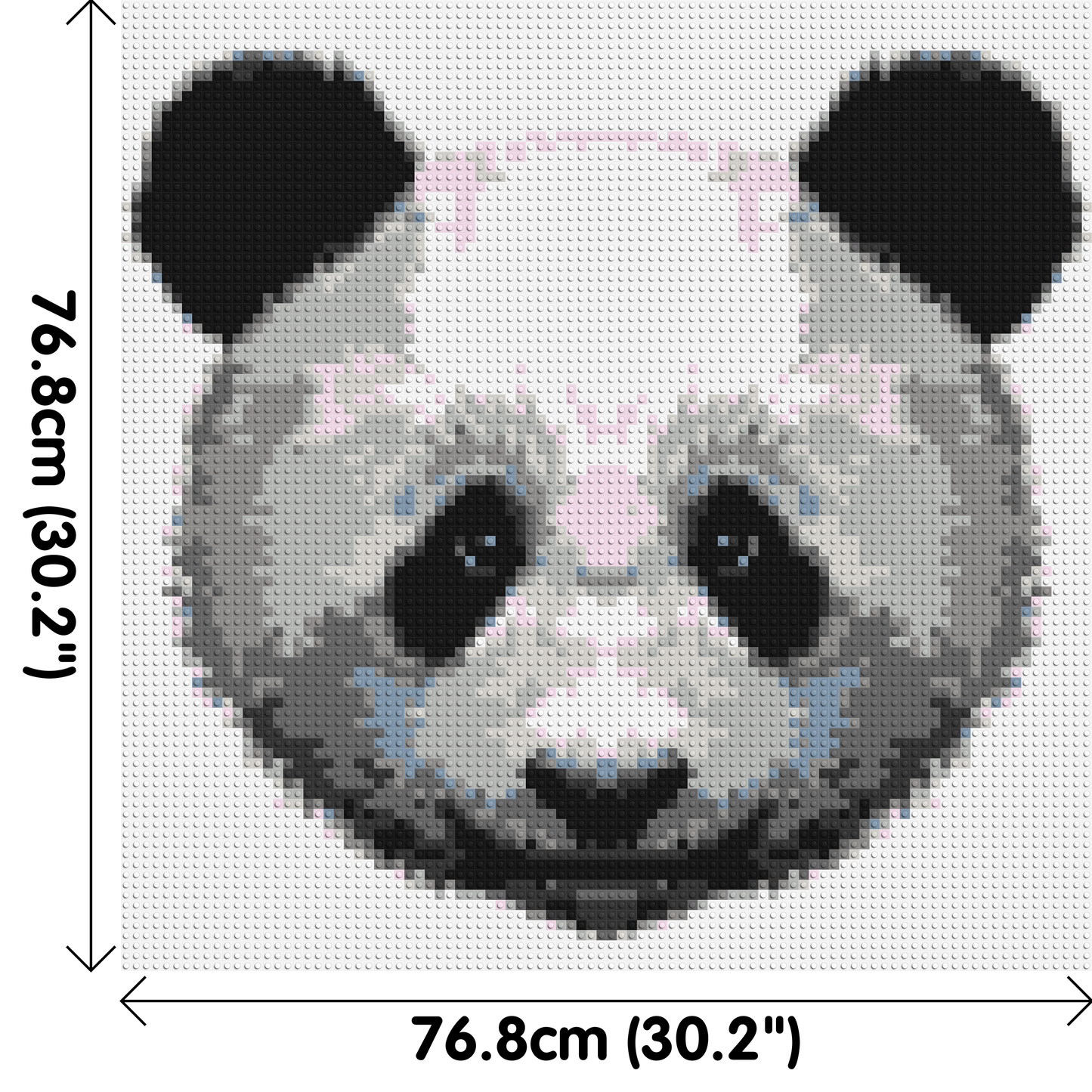 Panda - Brick Art Mosaic Kit 4x4 large