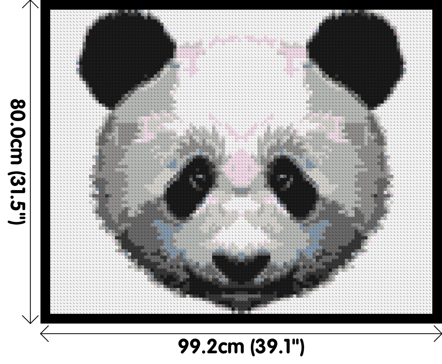 Panda - Brick Art Mosaic Kit 5x4 large