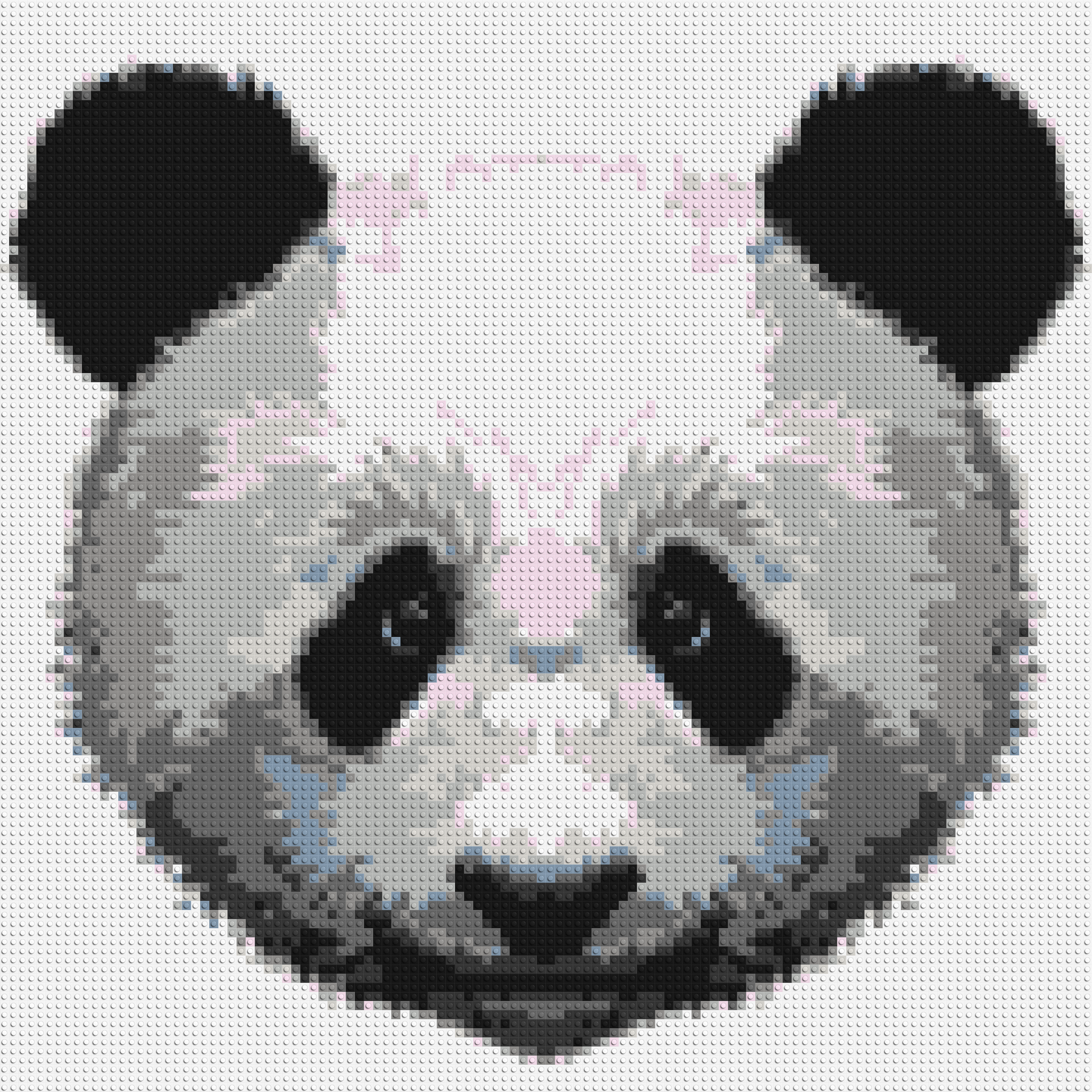 Panda - Brick Art Mosaic Kit 5x5 large