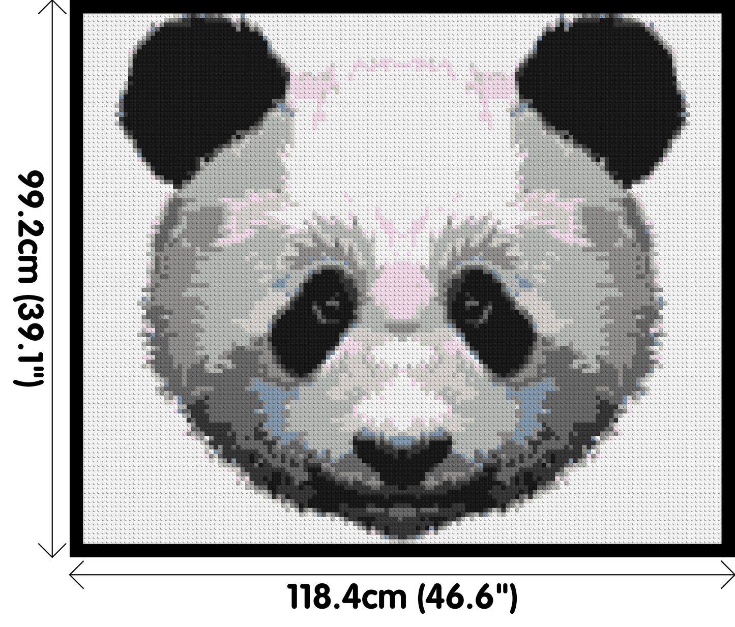 Panda - Brick Art Mosaic Kit 6x5 large