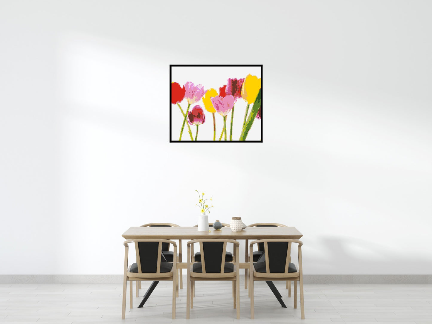 Colourful Tulips - Brick Art Mosaic Kit 6x5 large