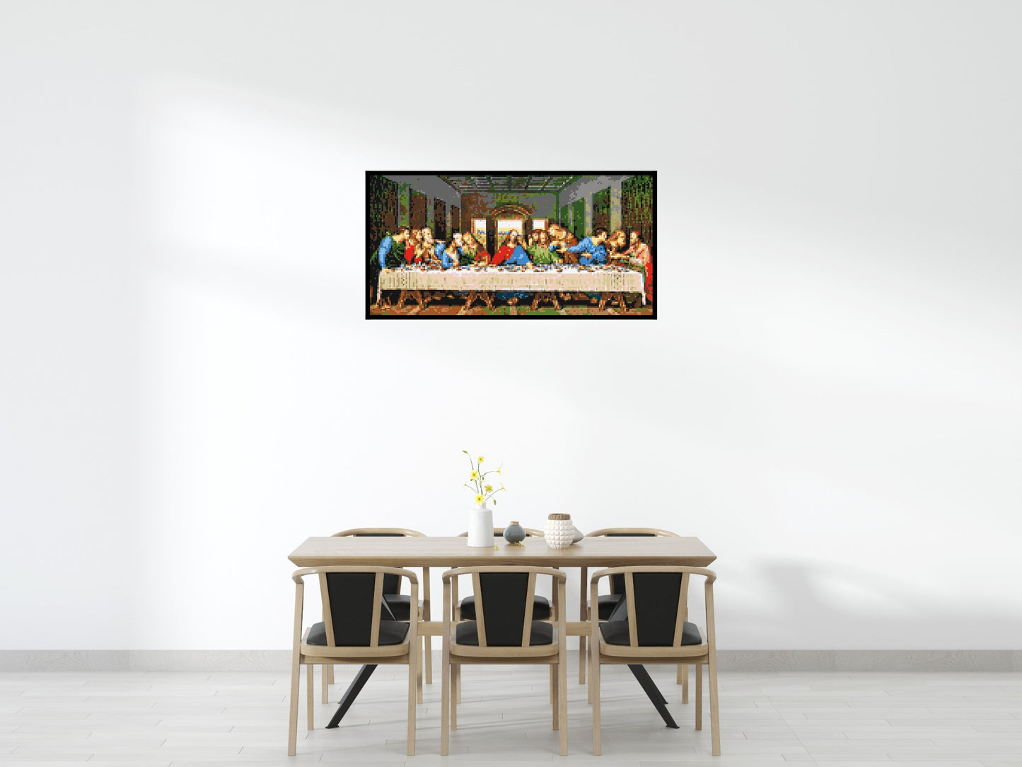 The Last Supper by Leonardo Da Vinci - Brick Art Mosaic Kit 8x4 large