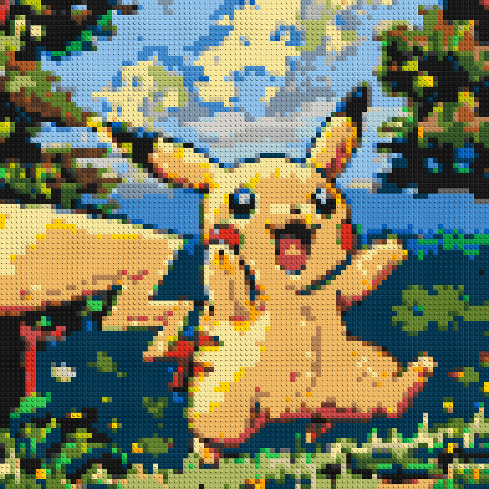 Pikachu - Brick Art Mosaic Kit 4x4 large