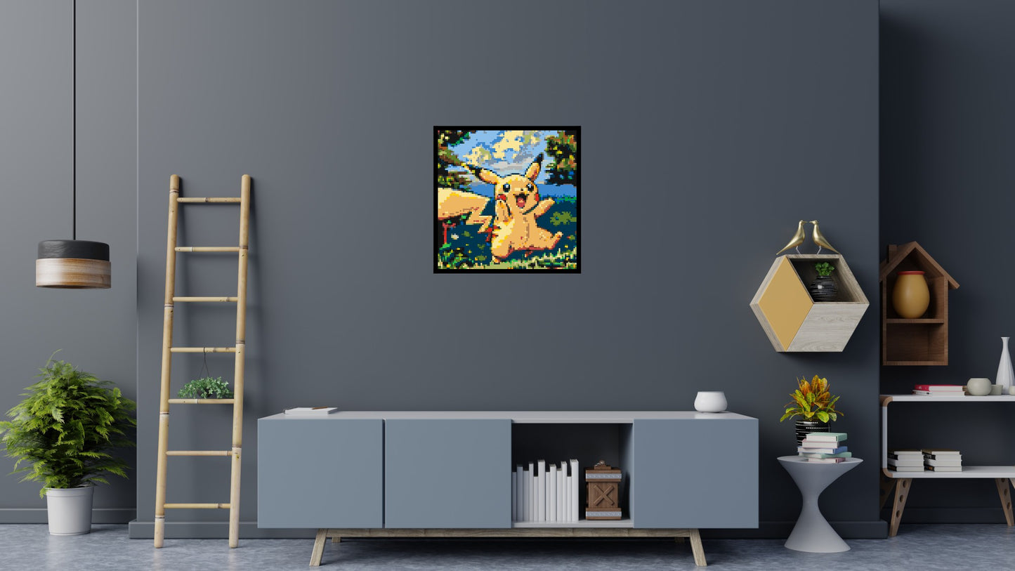 Pikachu - Brick Art Mosaic Kit 4x4 large