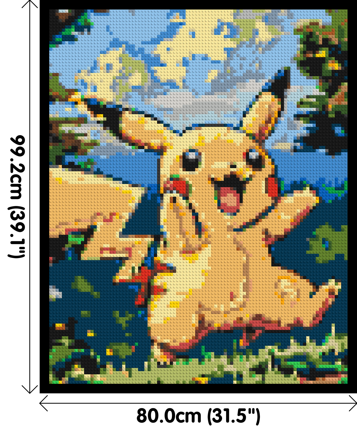 Pikachu - Brick Art Mosaic Kit 4x5 large