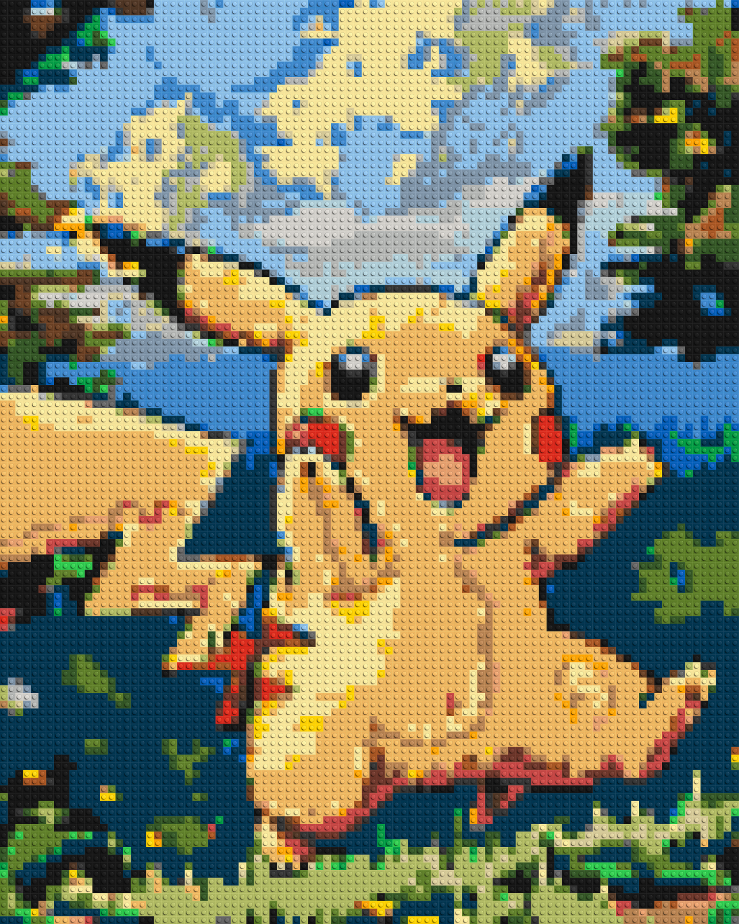 Pikachu - Brick Art Mosaic Kit 4x5 large