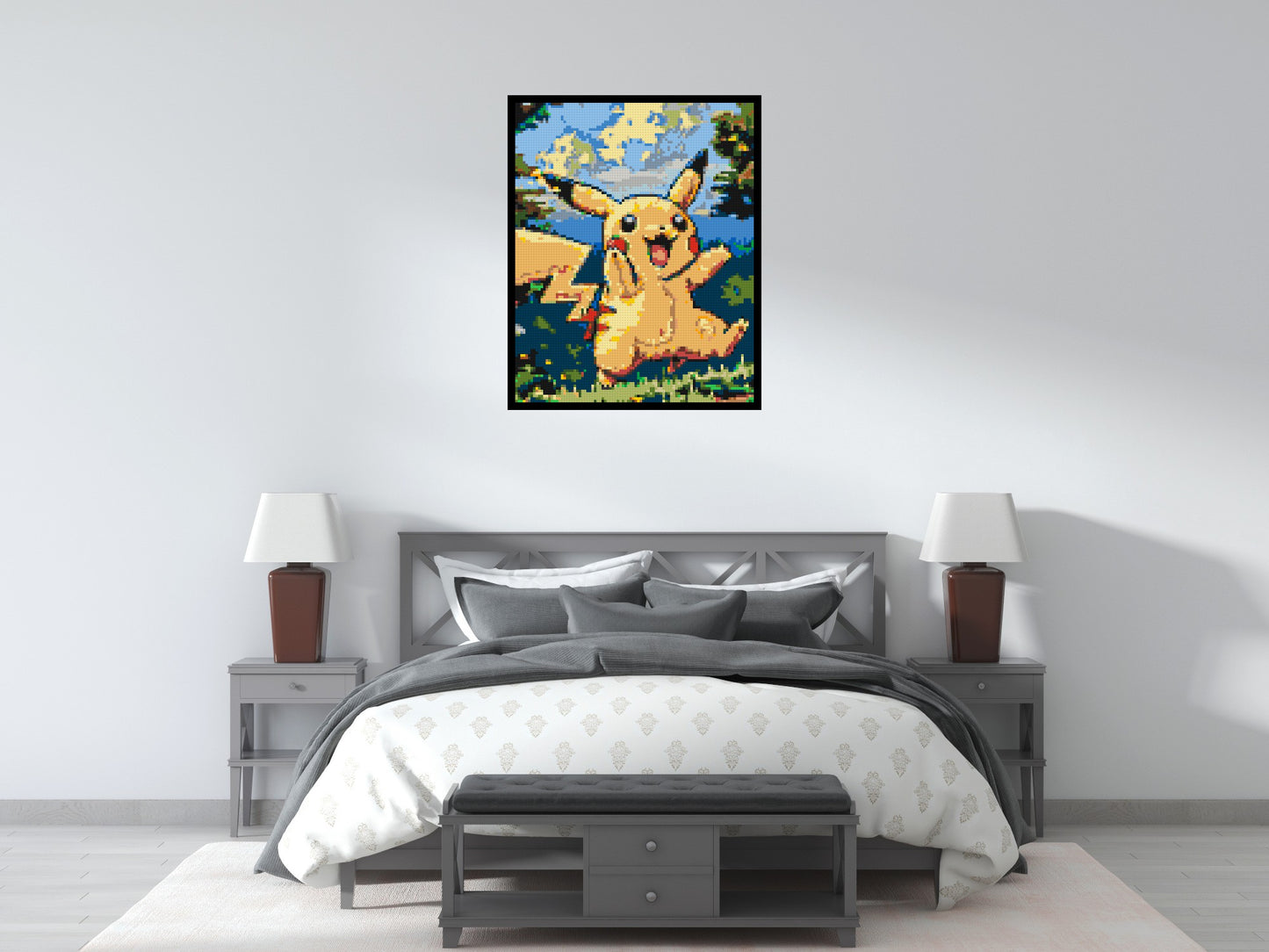 Pikachu - Brick Art Mosaic Kit 4x5 large