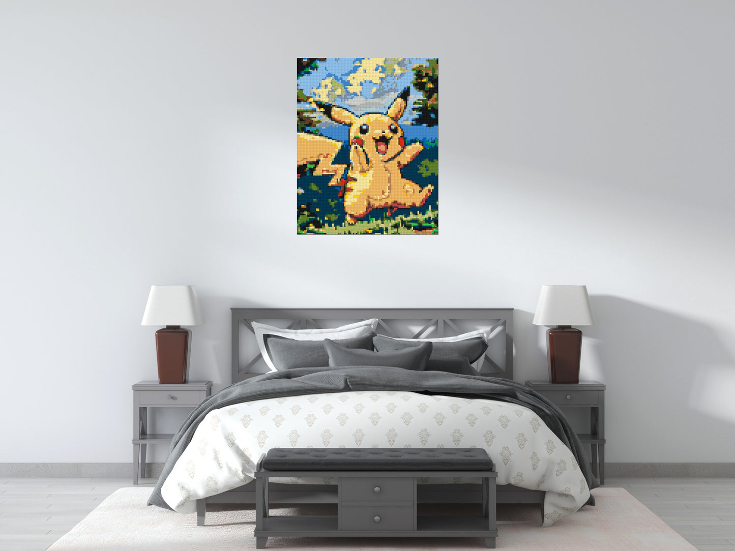 Pikachu - Brick Art Mosaic Kit 4x5 large