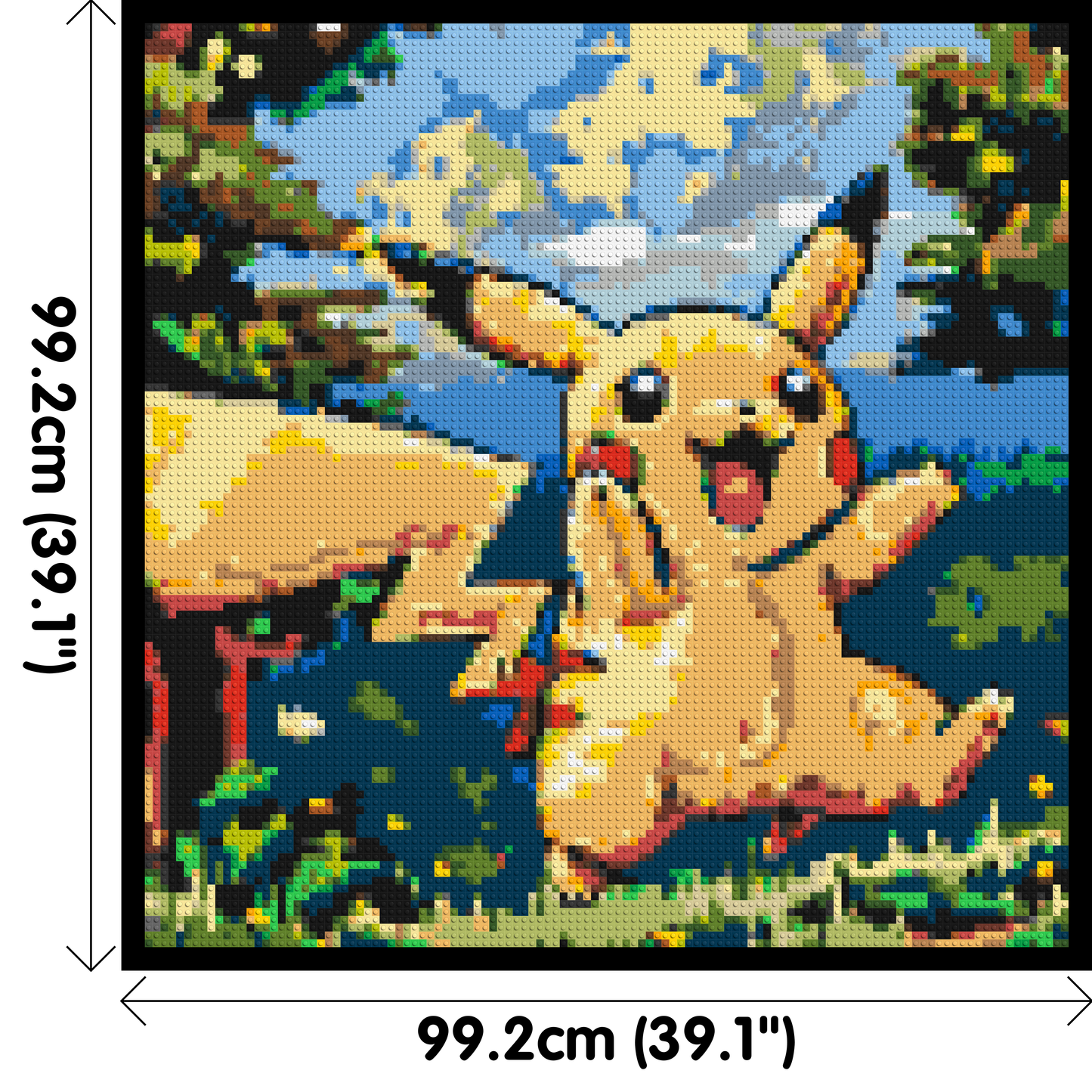 Pikachu - Brick Art Mosaic Kit 5x5 large