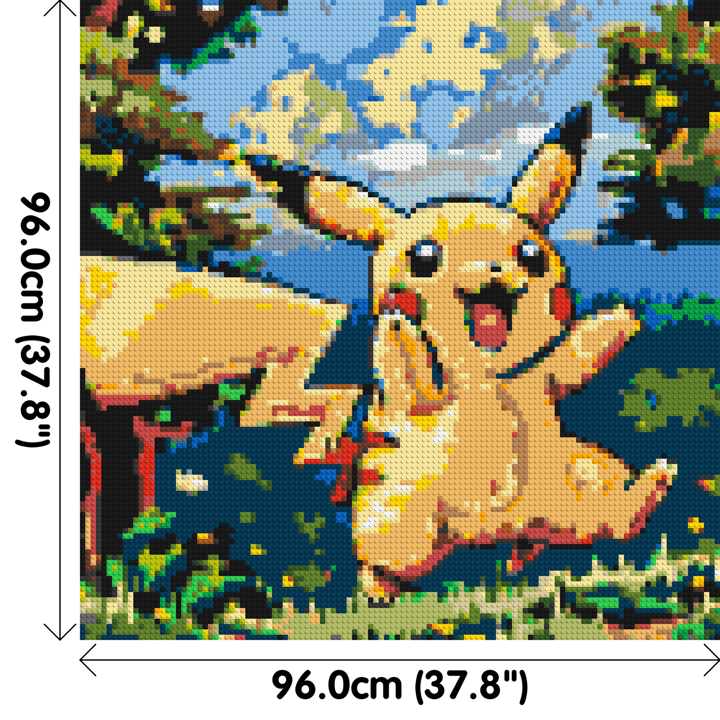 Pikachu - Brick Art Mosaic Kit 5x5 large