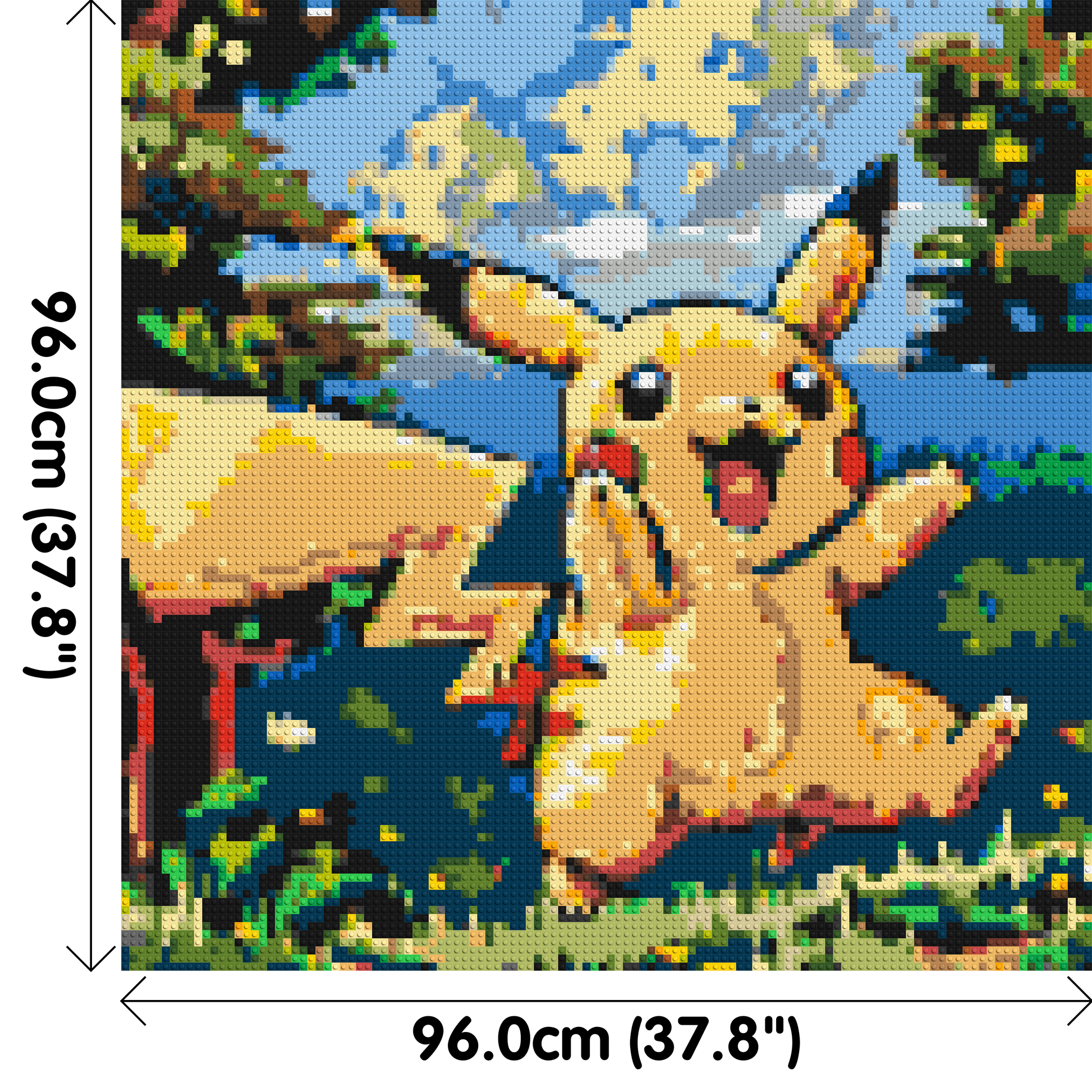 Pikachu - Brick Art Mosaic Kit 5x5 dimensions